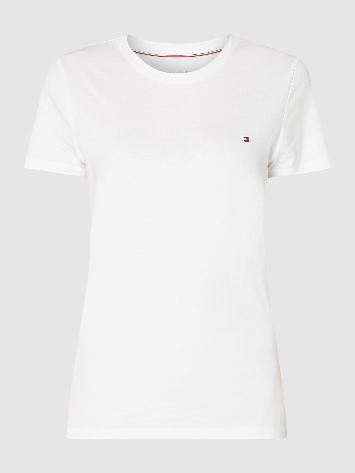 T-shirt z bawełny organicznej z wyhaftowanym logo