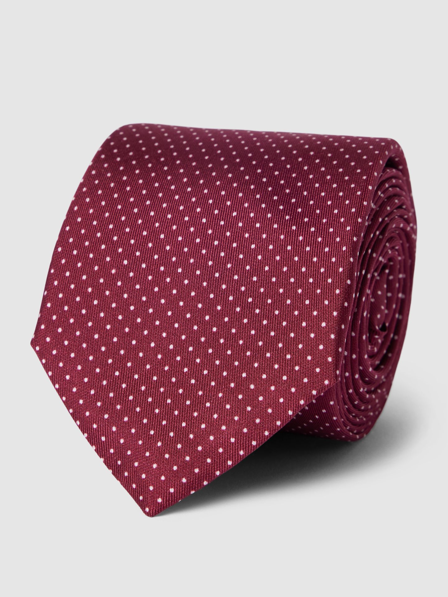 Krawat jedwabny ze wzorem na całej powierzchni