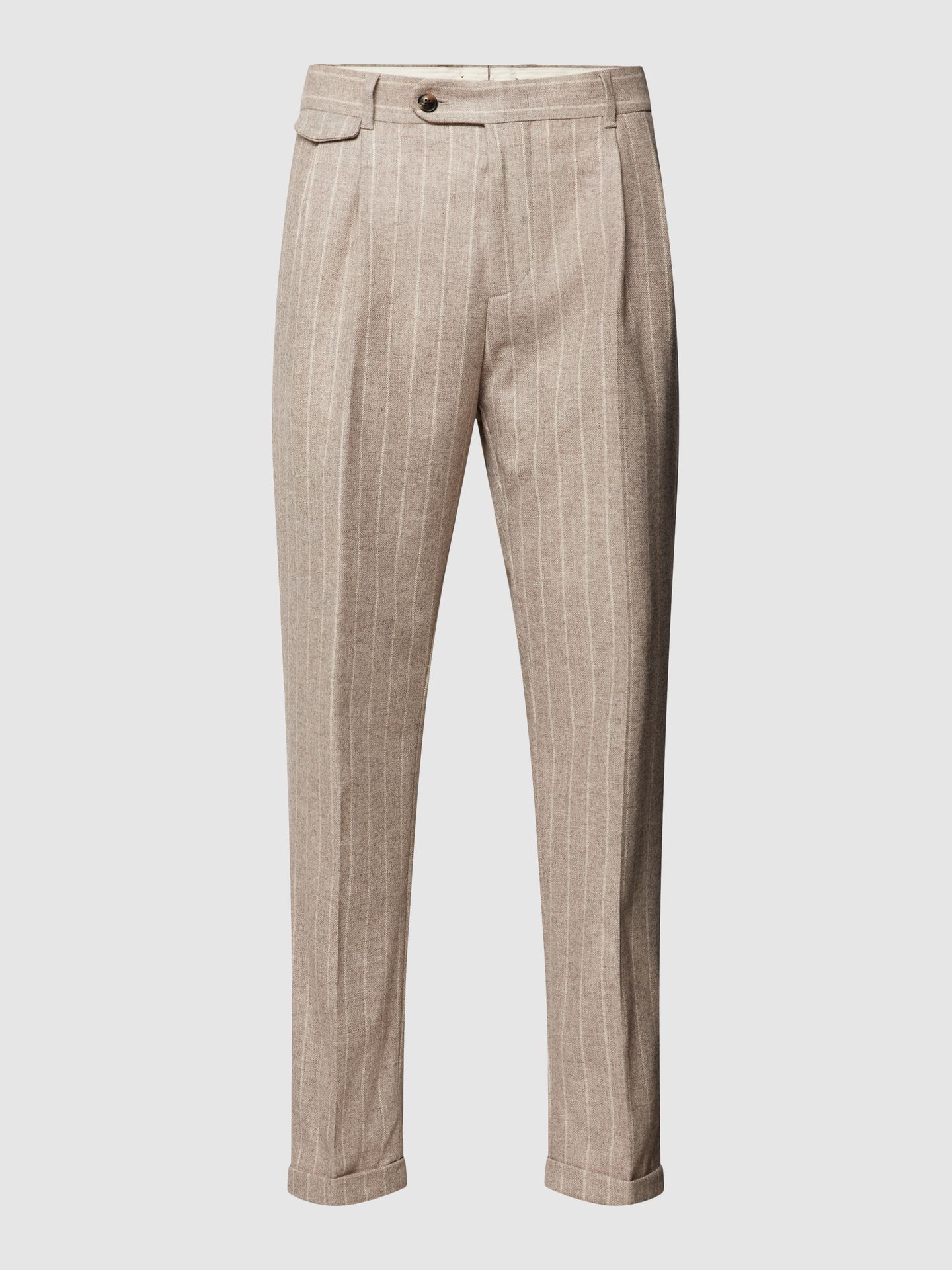 Spodnie do garnituru ze wzorem w paski model ‘Serpo’