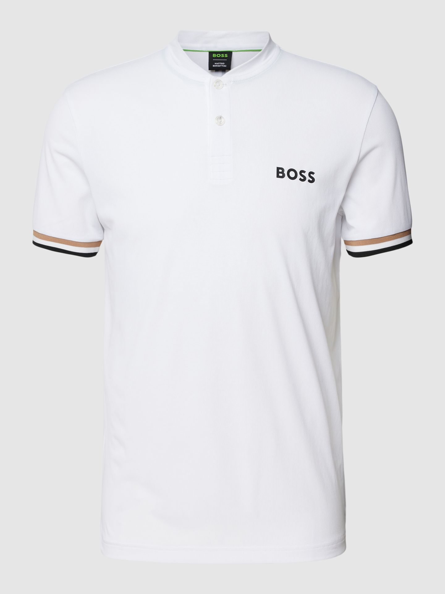 Koszulka polo o kroju slim fit ze stójką model ‘Pariq’