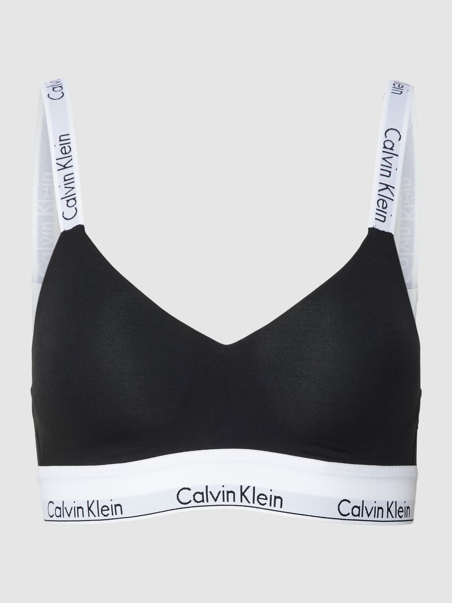 Biustonosz typu bralette z detalami z logo