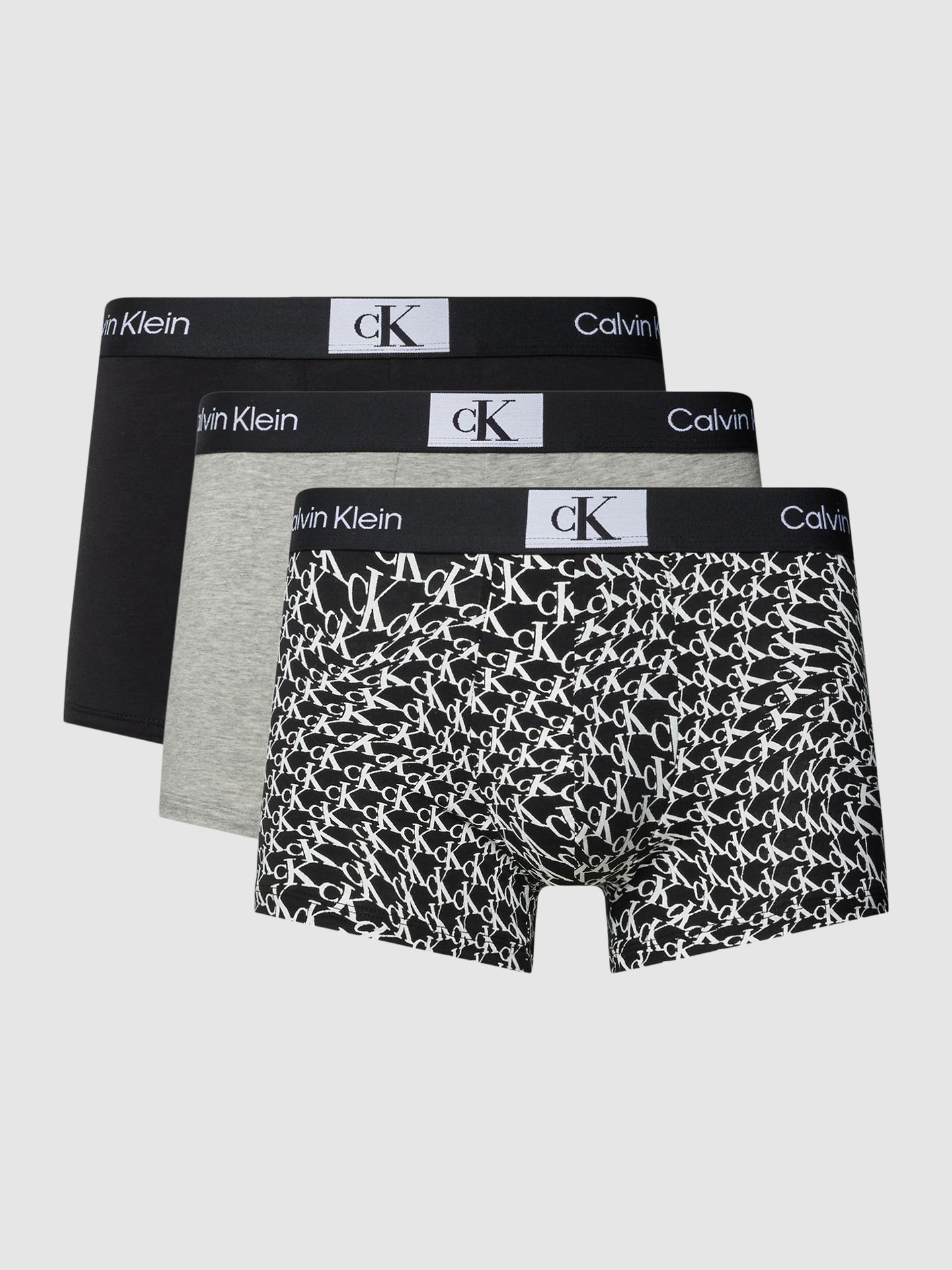 Obcisłe bokserki z elastycznym paskiem z logo w zestawie 3 szt. model ‘CK 96’