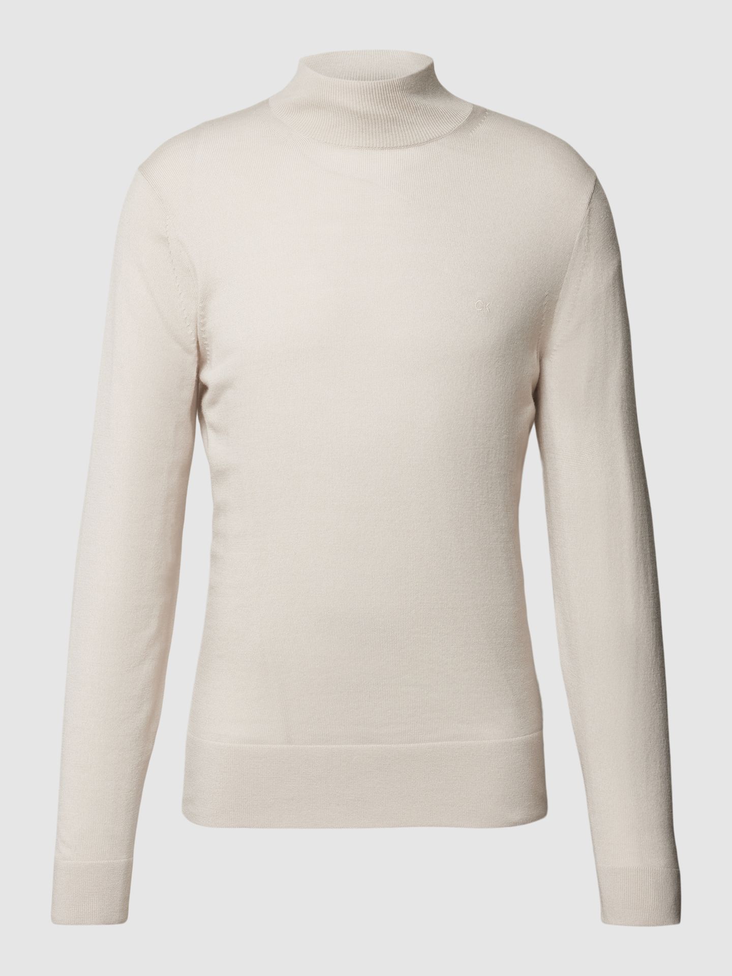 Sweter z dzianiny ze stójką