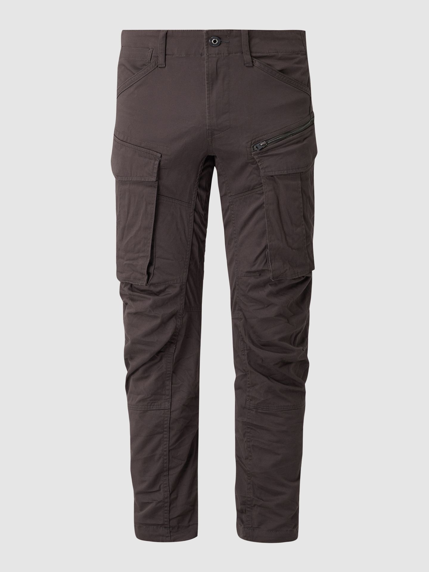 Spodnie cargo o kroju regular tapered fit z dodatkiem streczu model ‘Rovic’