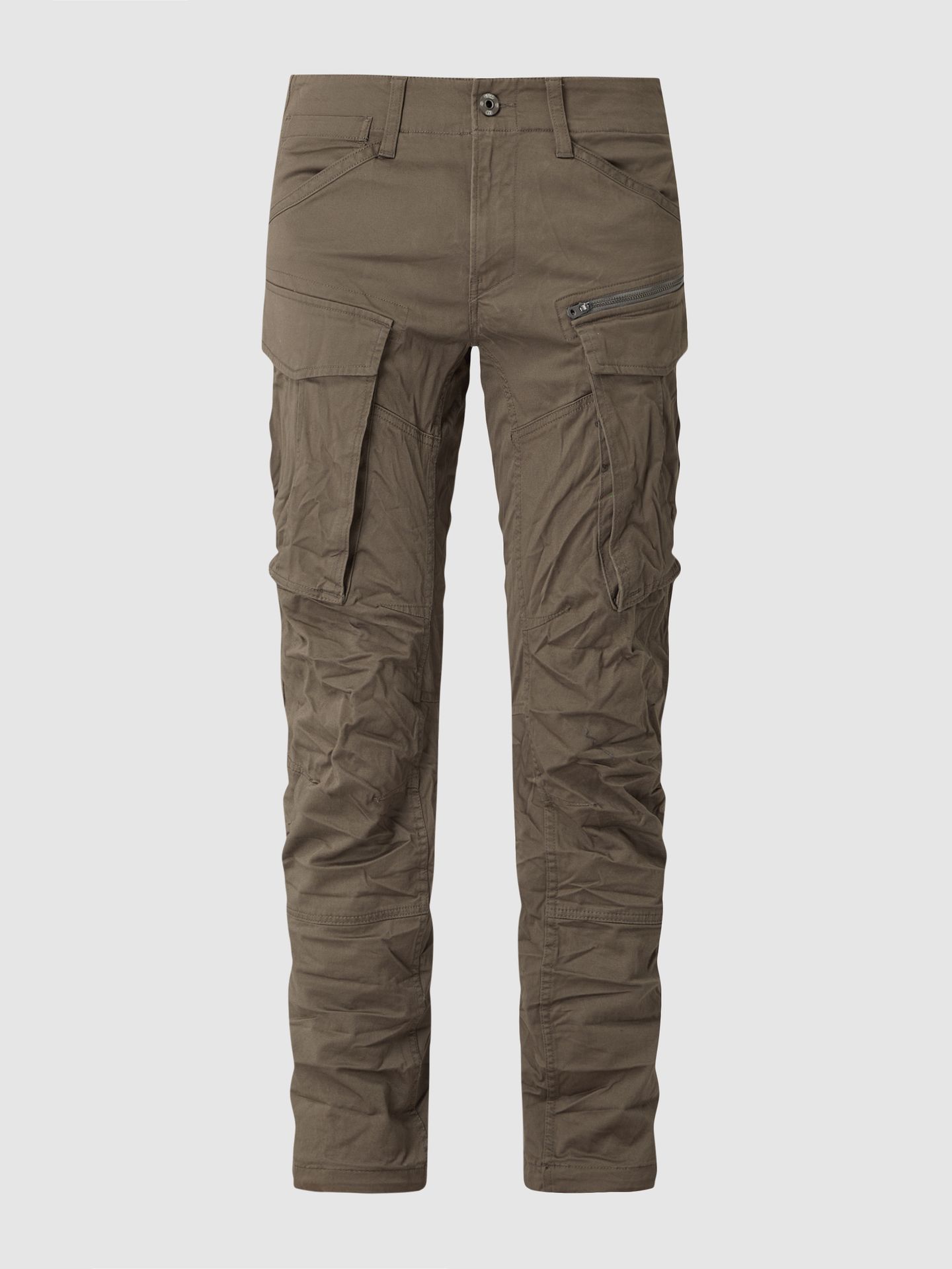 Spodnie cargo o kroju regular tapered fit z dodatkiem streczu model ‘Rovic’