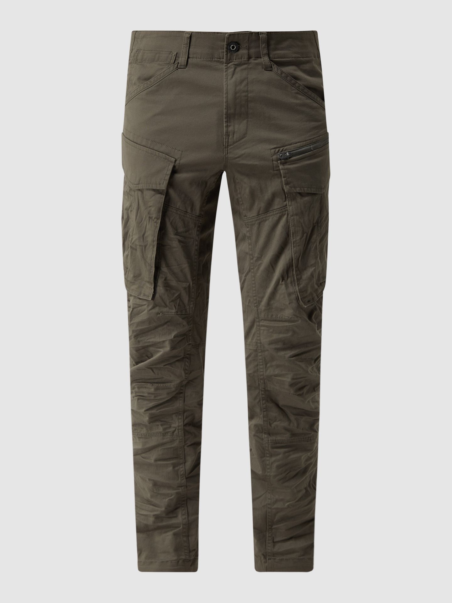 Spodnie cargo o kroju straight tapered fit z dodatkiem streczu model ‘Rovic’