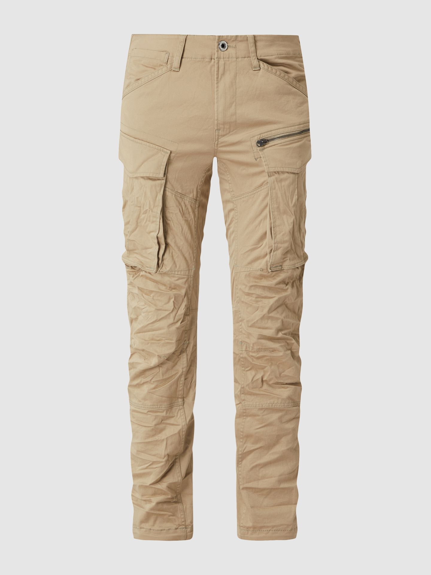 Spodnie cargo o kroju regular tapered fit z dodatkiem streczu model ‘Rovic’