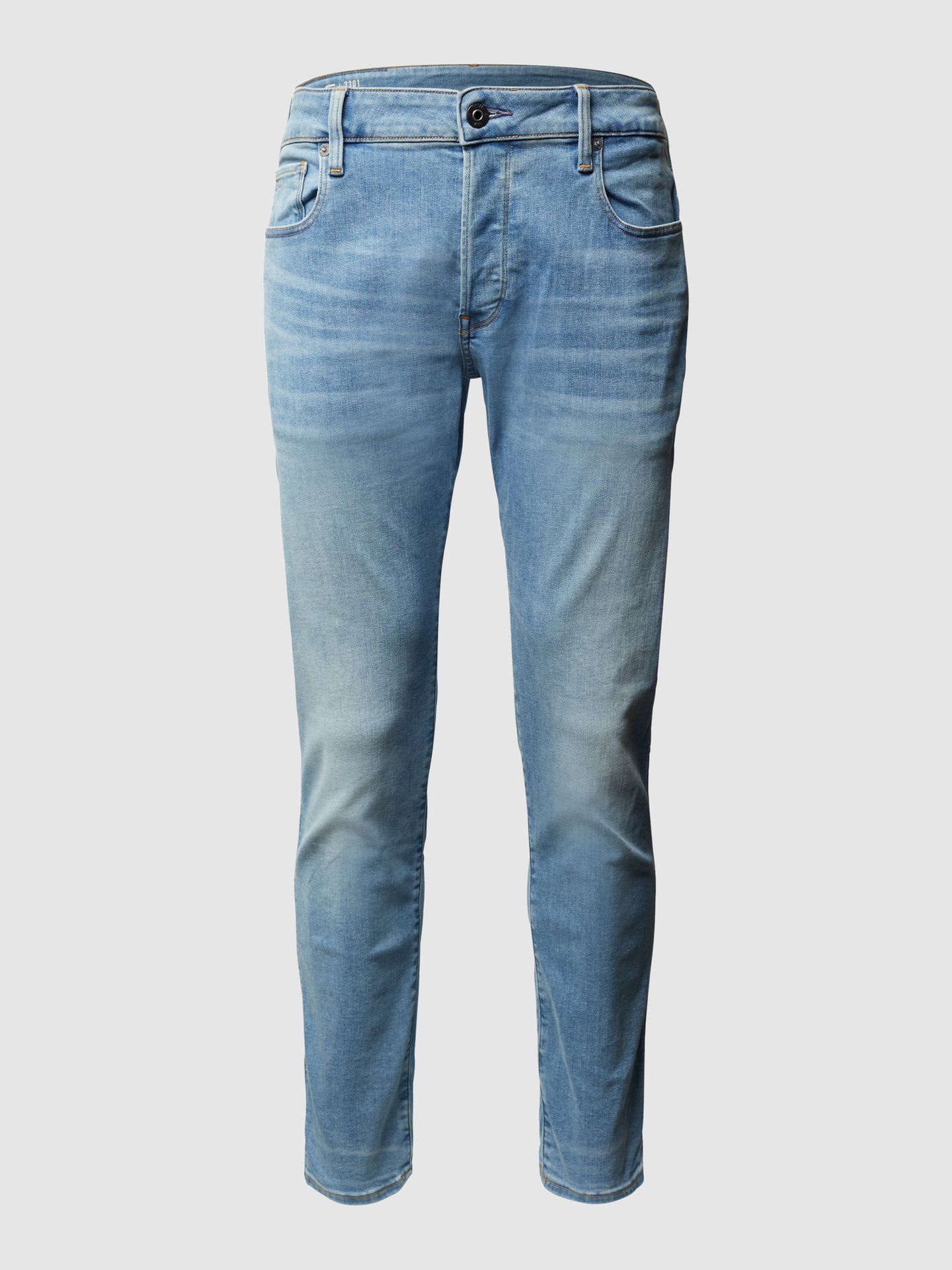 Jeansy o kroju slim fit z dodatkiem streczu