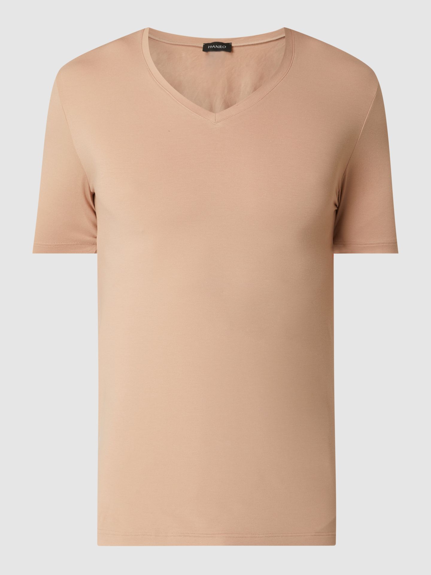 T-shirt z dekoltem w serek