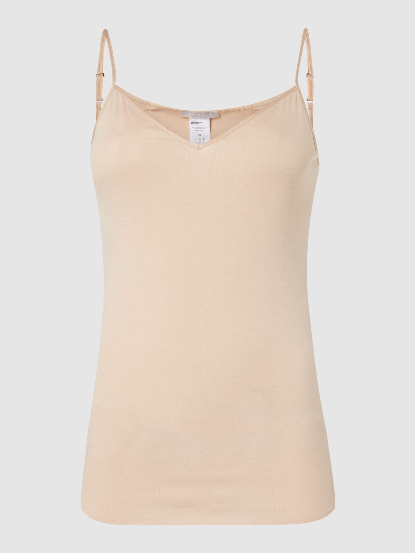 Podkoszulka na cienkich ramiączkach — bezszwowy model ‘Cotton Seamless’