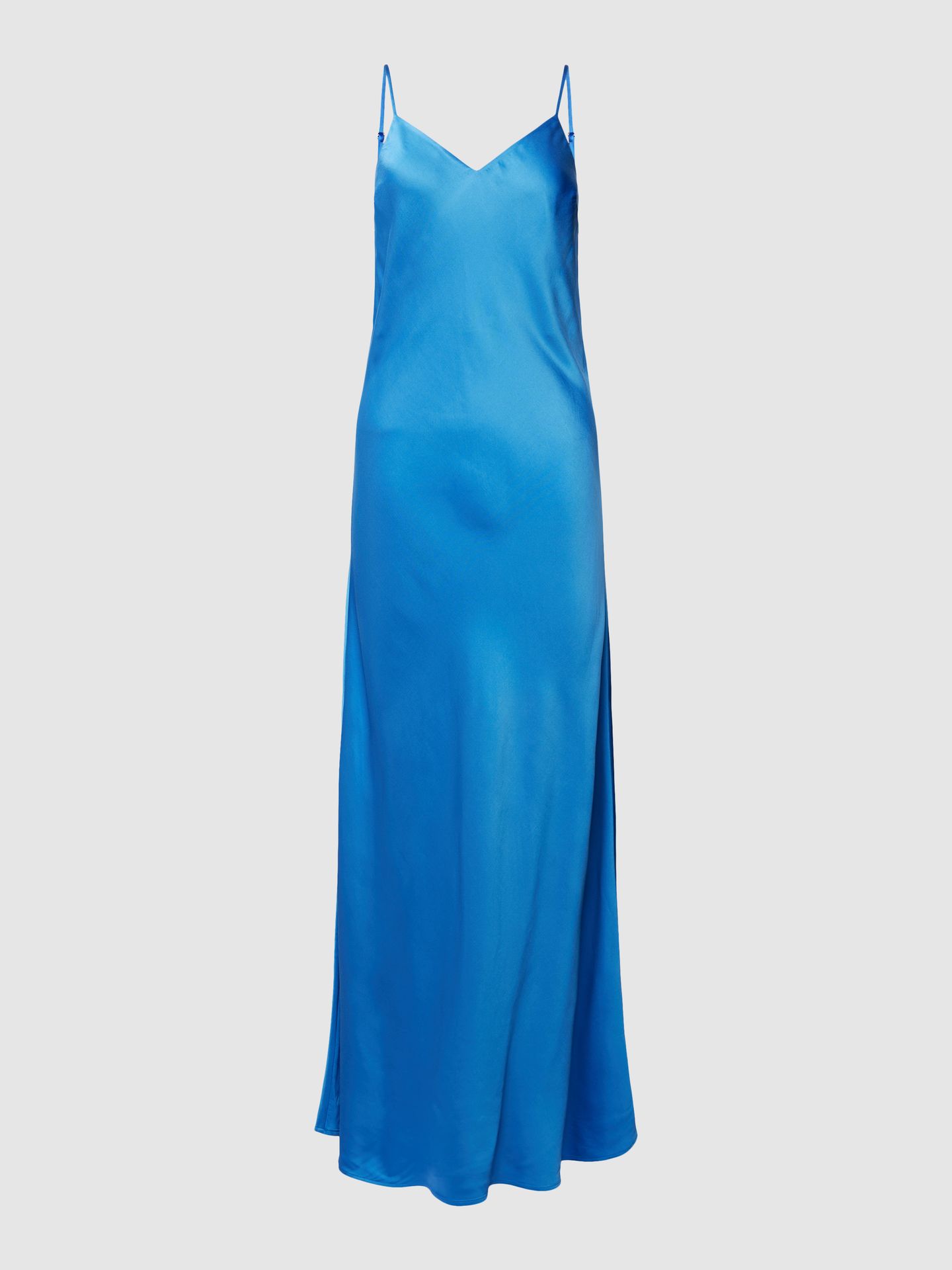 Długa sukienka z cienkimi ramiączkami model ‘THEA’