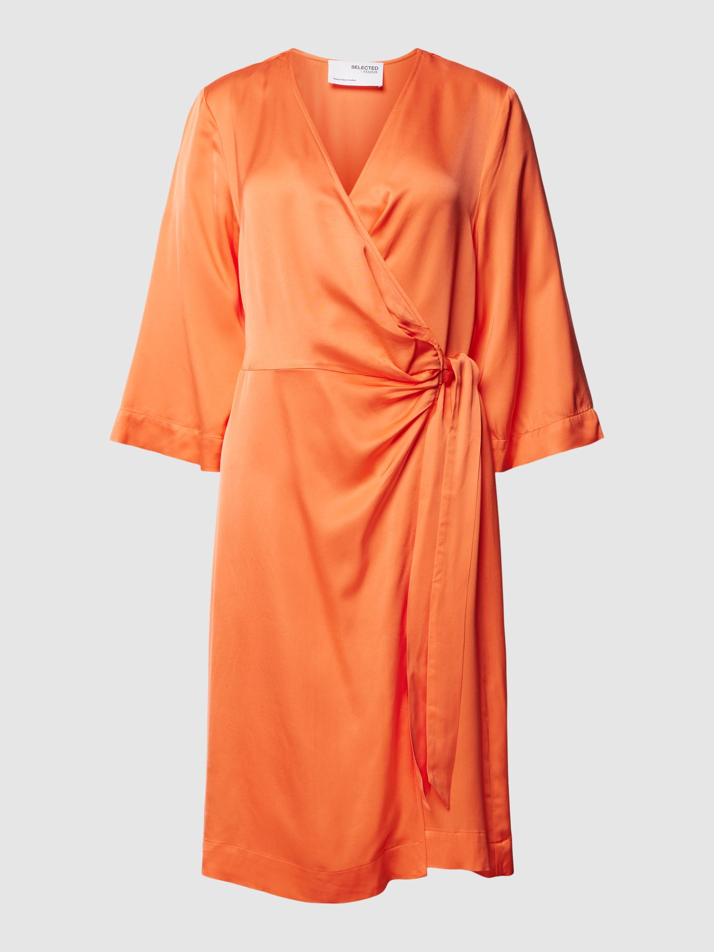 Sukienka kopertowa z wiskozy z dekoltem w serek model ‘FRANZISKA’