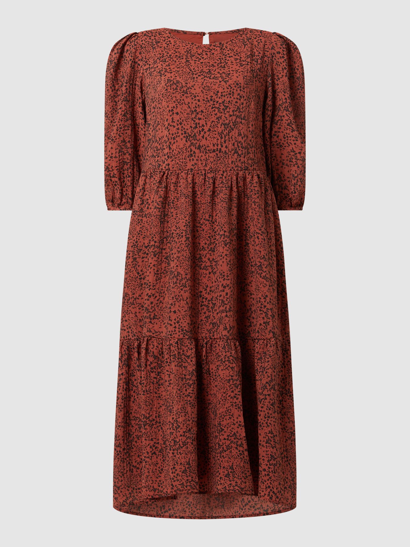 Sukienka midi ze wzorem na całej powierzchni model ‘Viole’