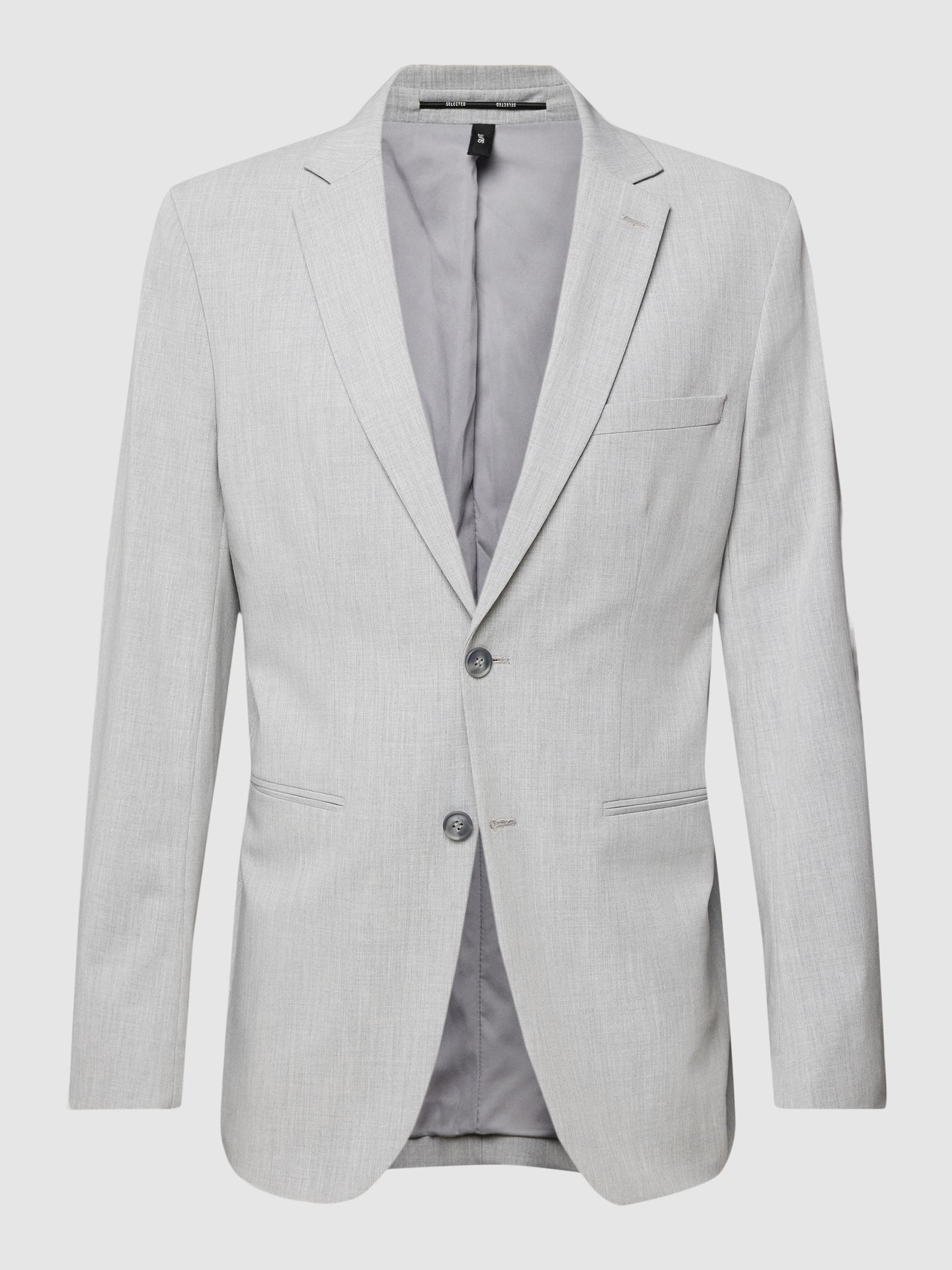Marynarka na 2 guziki o kroju slim fit z kieszenią z patką
