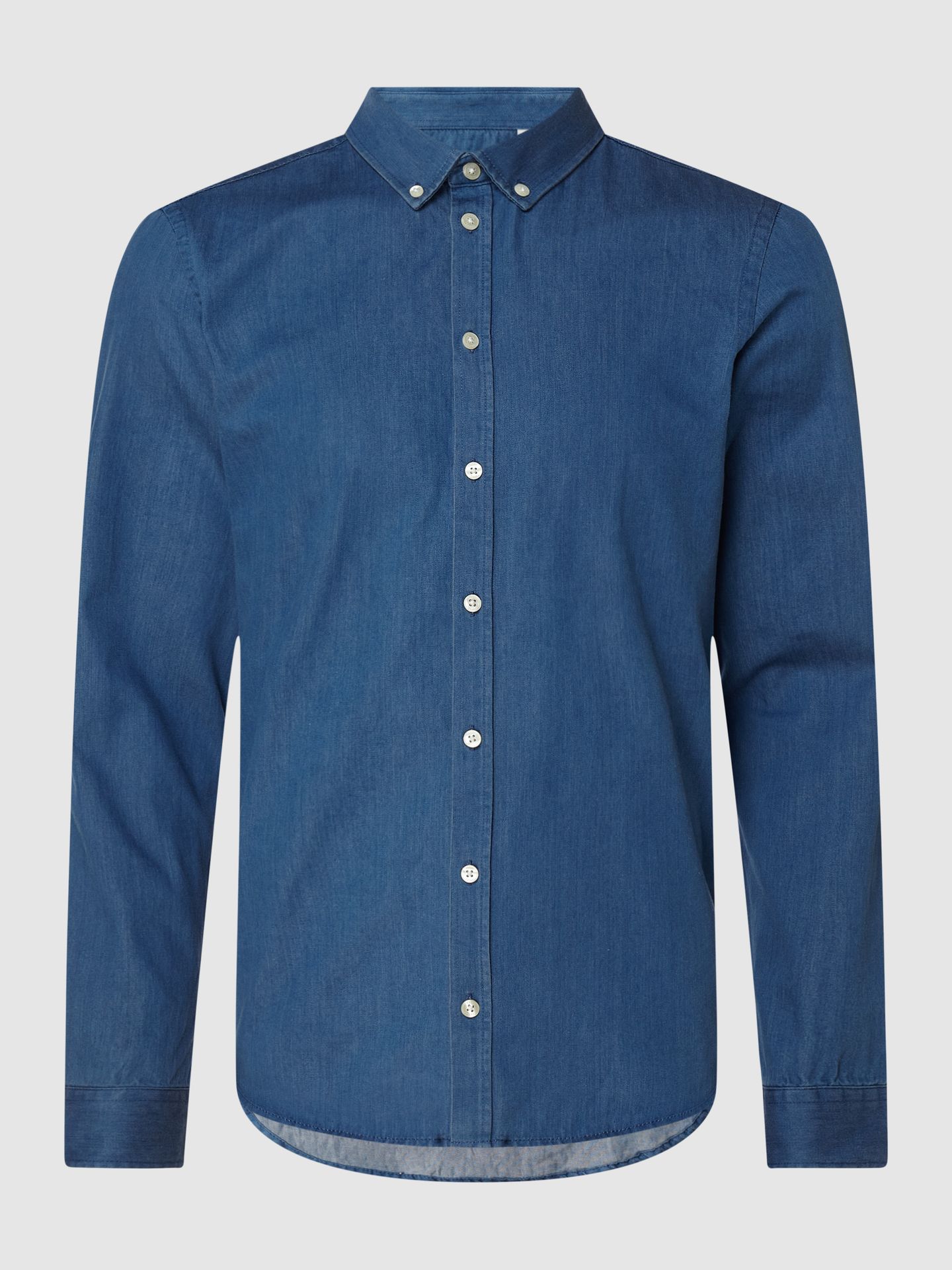 Koszula jeansowa o kroju regular fit z bawełny model ‘Anton’