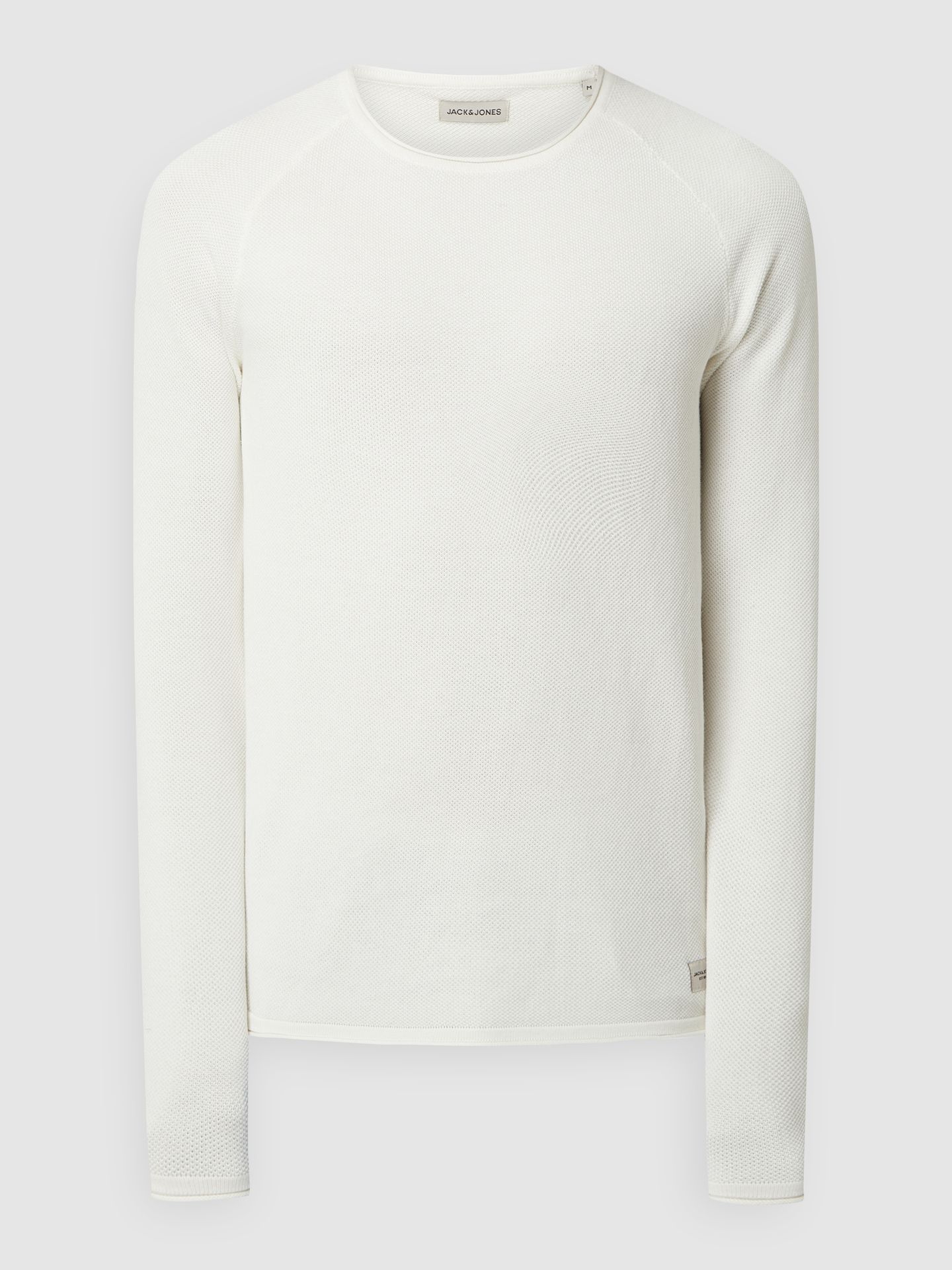 Sweter z dzianiny z naszywką z logo model ‘HILL’