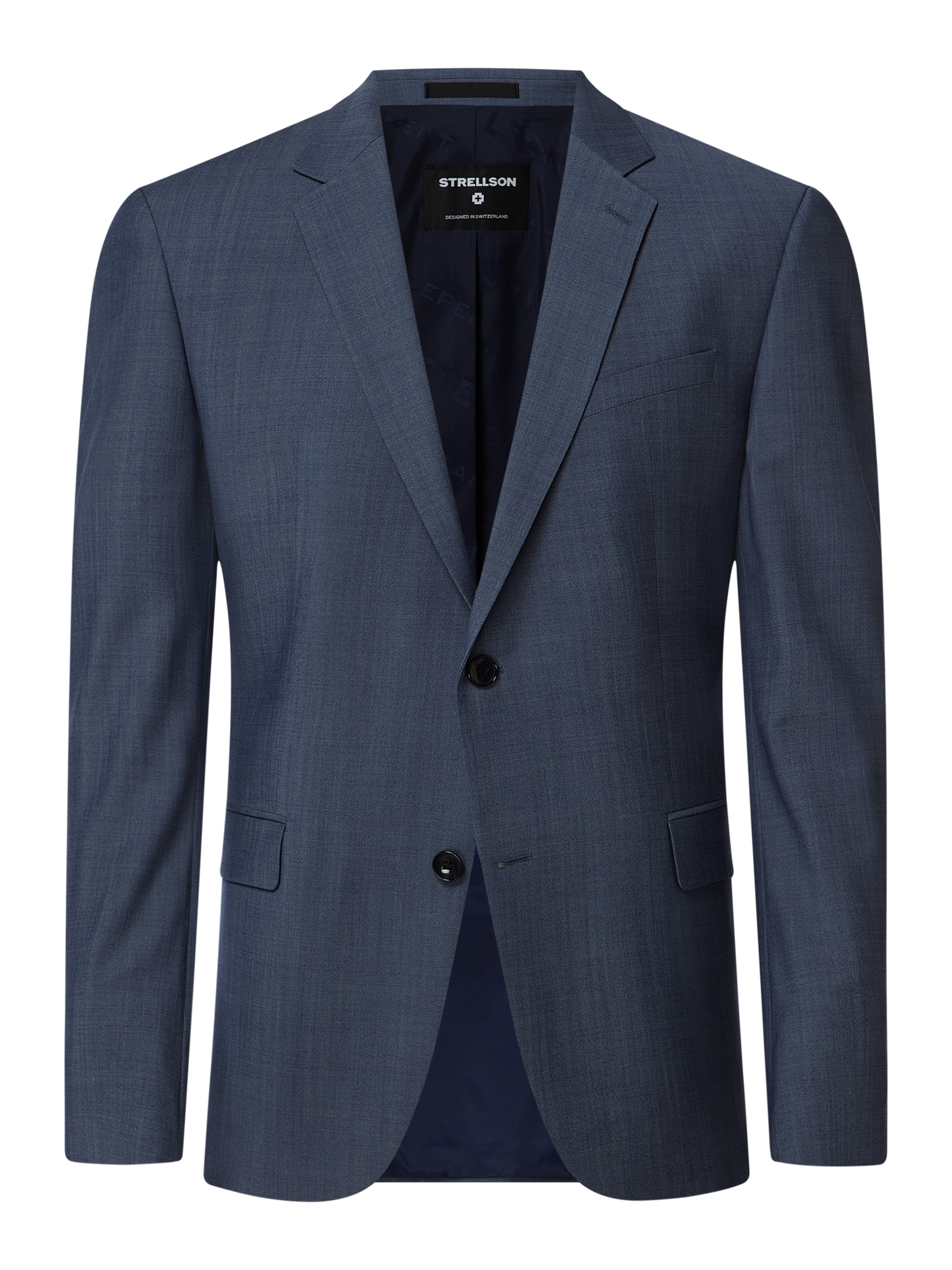 Marynarka zapinana na 2 guziki o kroju slim fit z dodatkiem streczu model ‘Aidan’