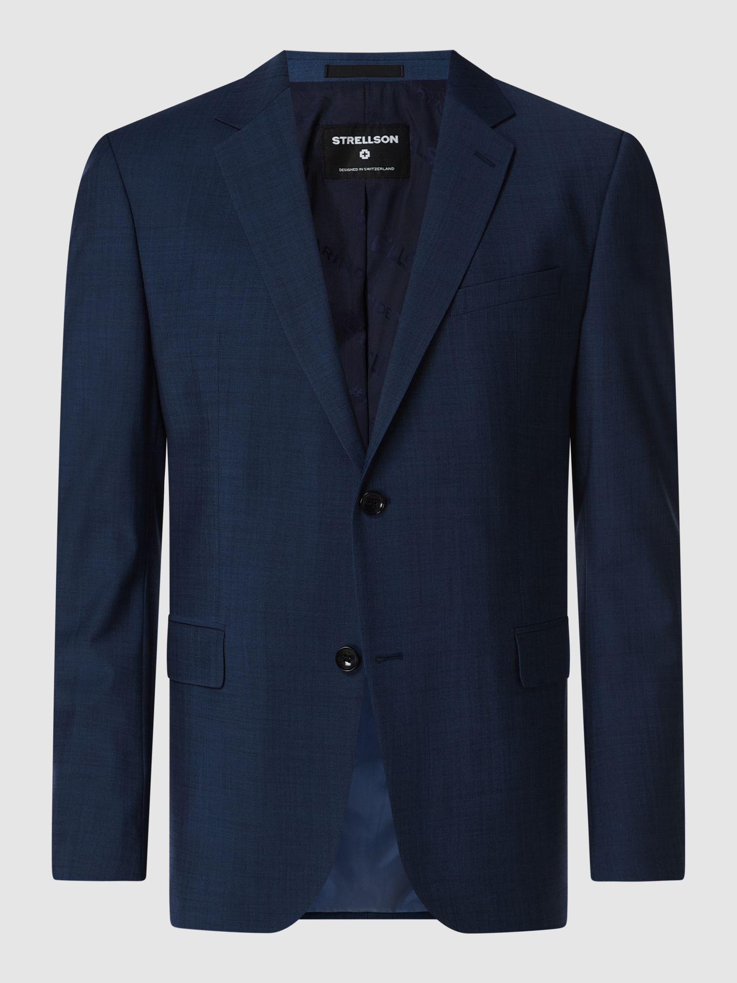 Marynarka zapinana na 2 guziki o kroju slim fit z dodatkiem streczu model ‘Aidan’