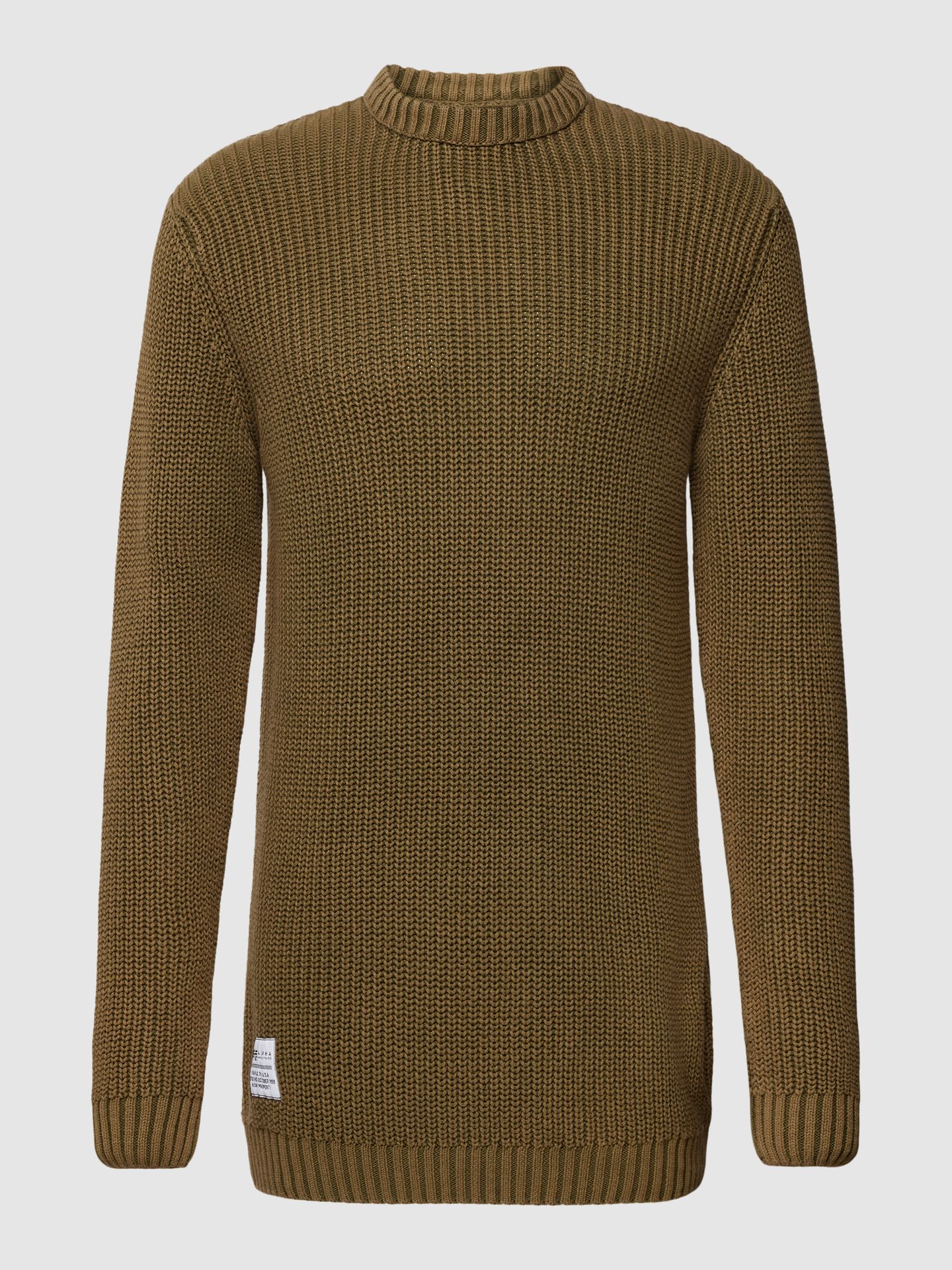 Sweter z dzianiny z detalem z logo model ‘Acid’