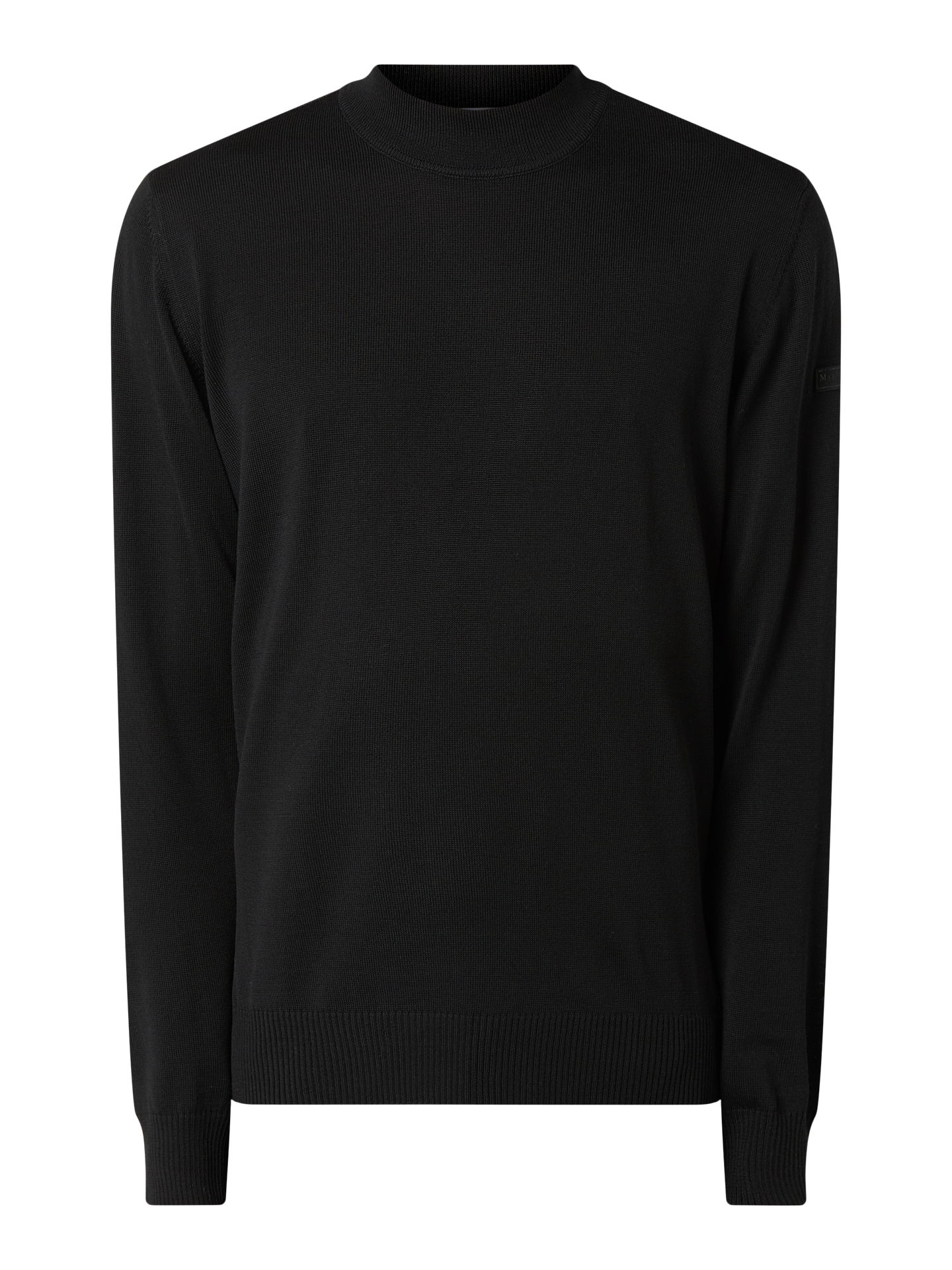 Sweter z wełny merynosowej ze stójką