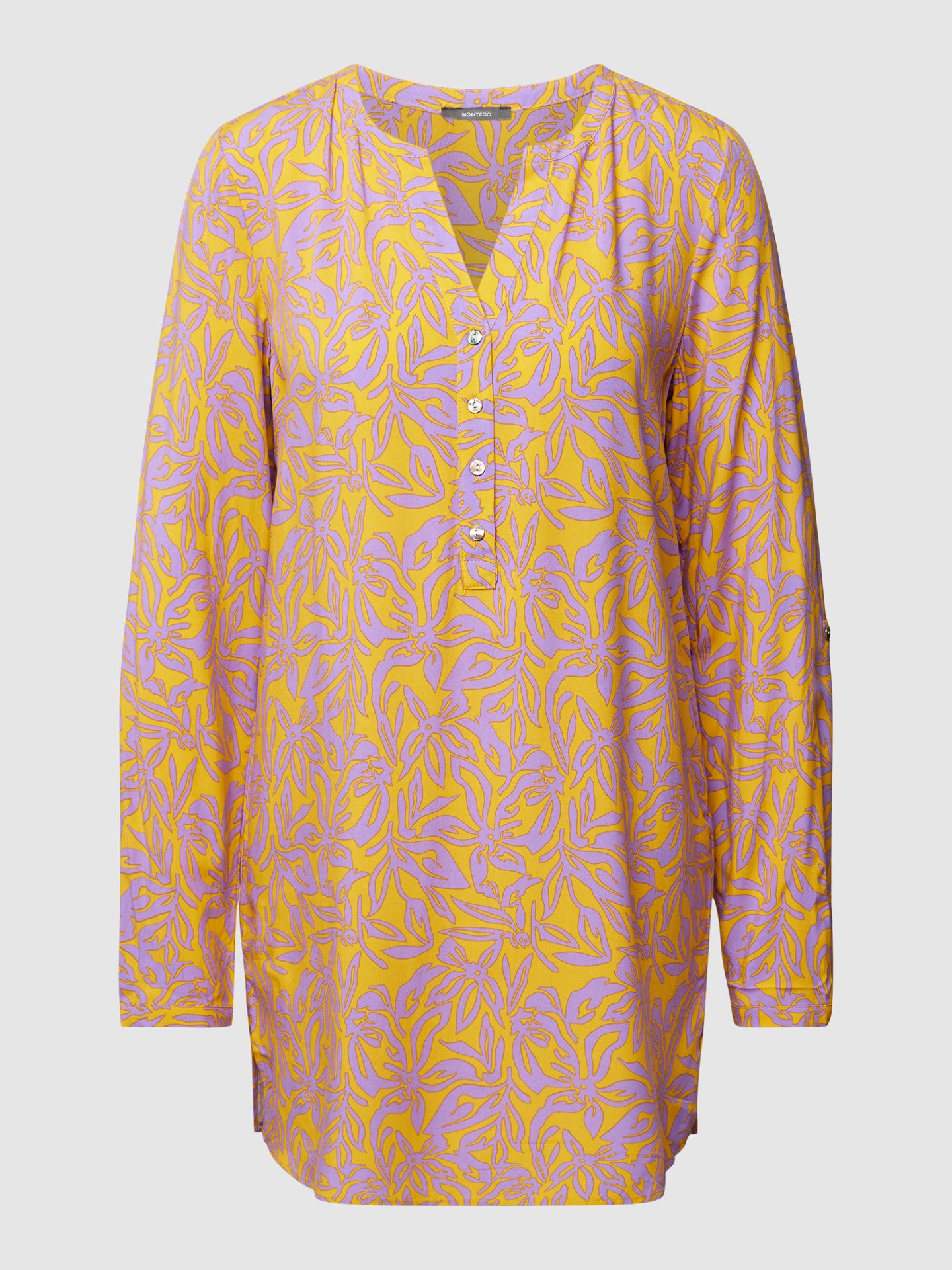 Tunika z wiskozy ze wzorem na całej powierzchni