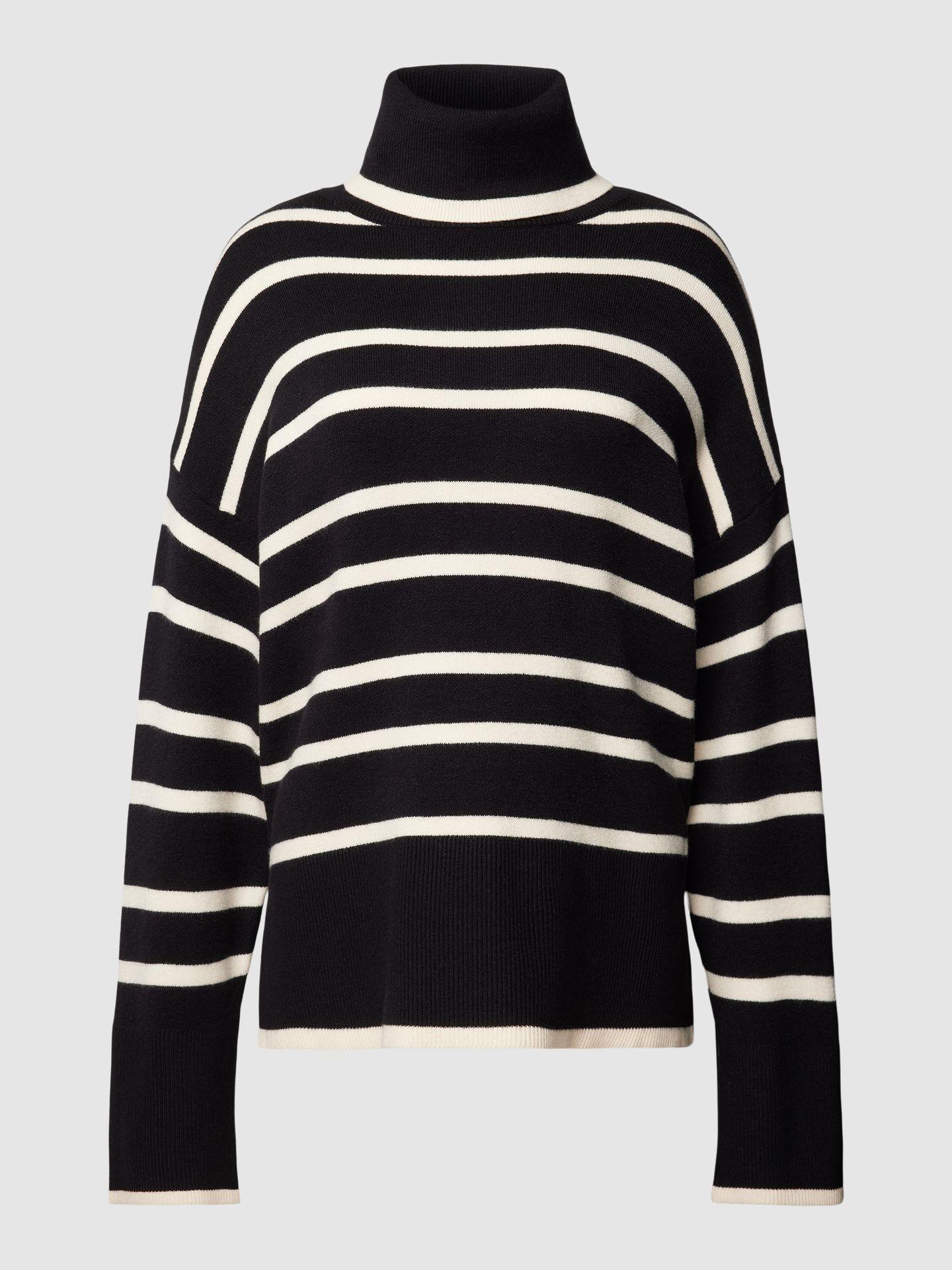 Sweter z dzianiny o kroju oversized ze wzorem w paski model ‘SABA’