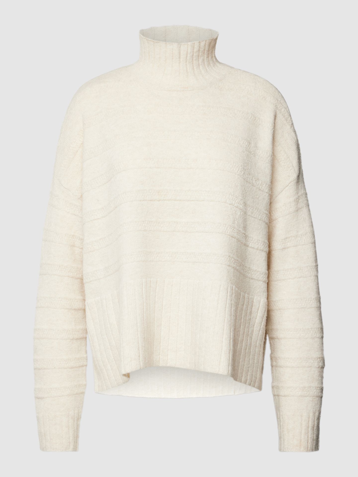 Sweter z dzianiny ze stójką model ‘Doffy’