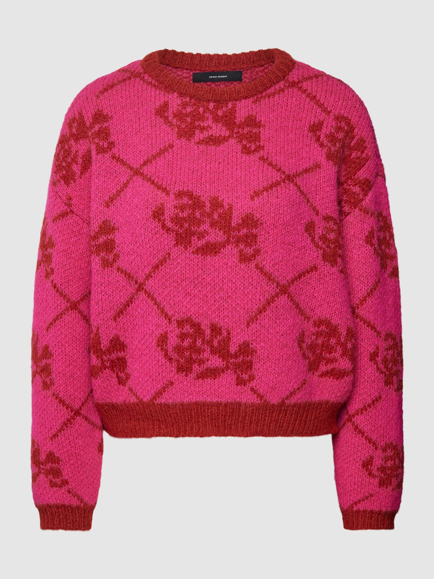 Sweter z dzianiny ze zwierzęcym wzorem model ‘ZELMA’