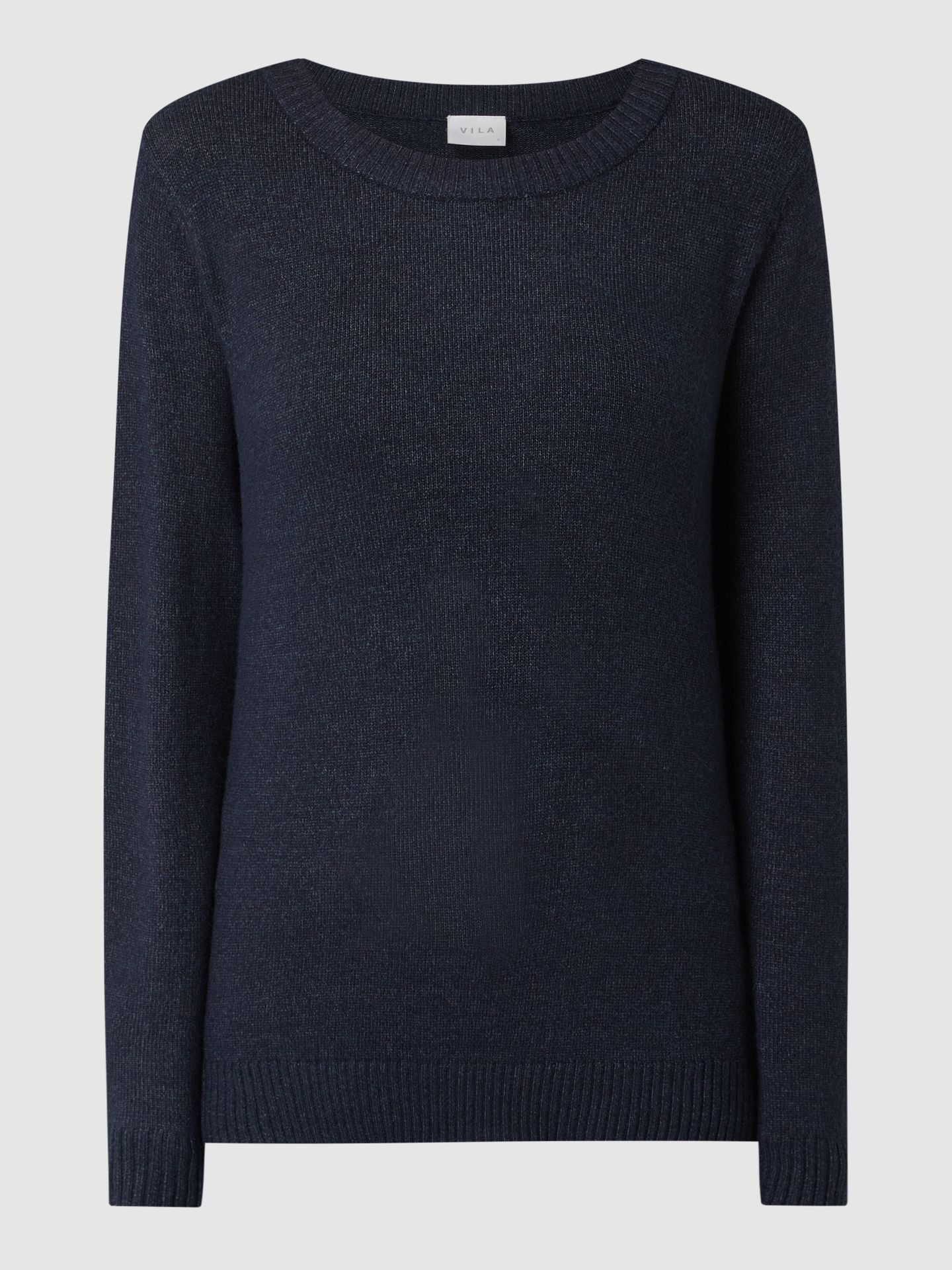 Sweter z dzianiny z okrągłym dekoltem model ‘Viril’