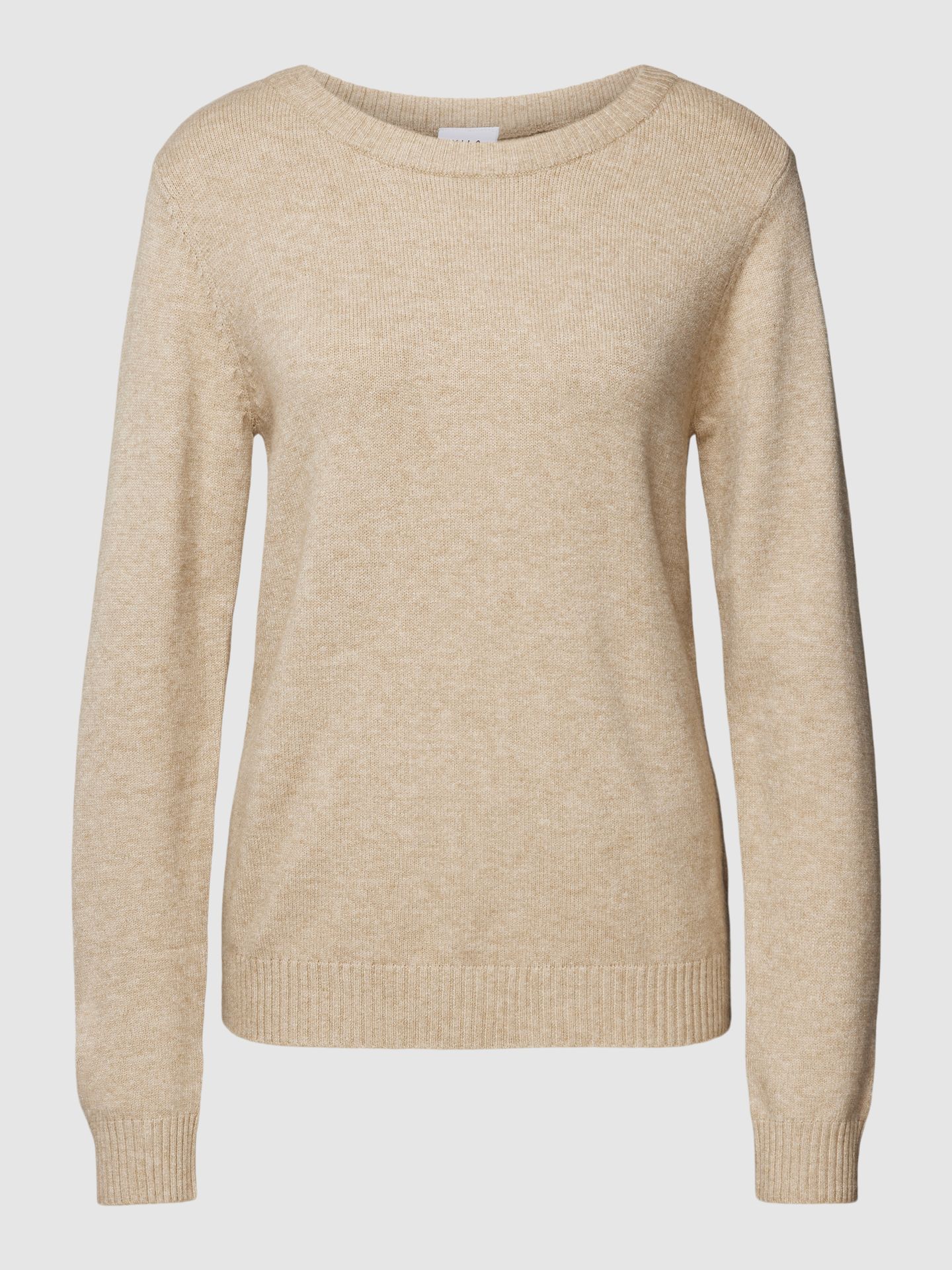 Sweter z dzianiny z okrągłym dekoltem model ‘Viril’