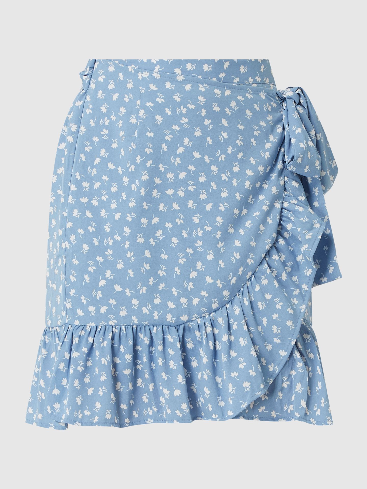 Spódnica mini w stylu kopertowym model ‘ONLOLIVIA AOP WRAP SKIRT’