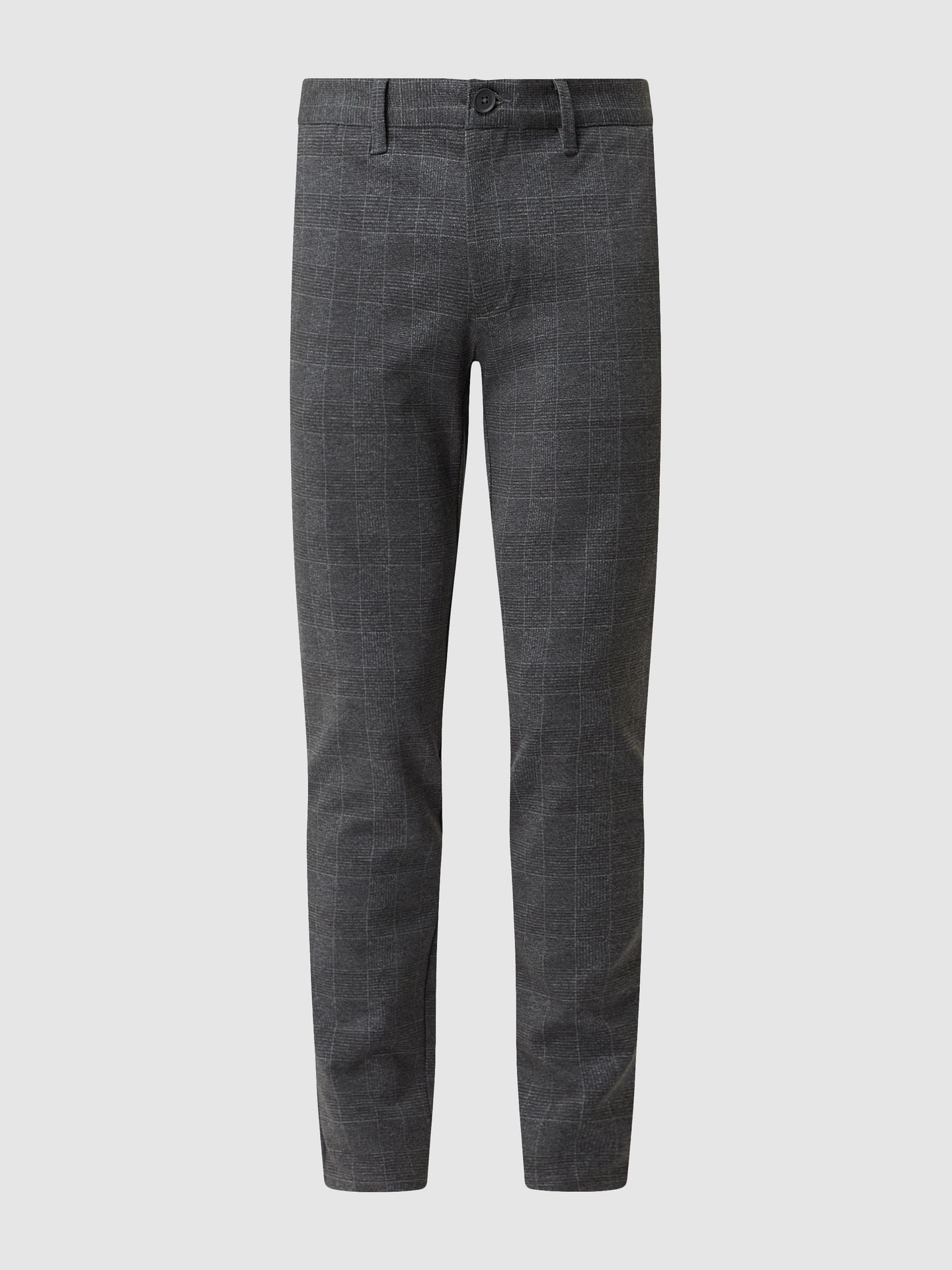 Spodnie o kroju tapered fit z dodatkiem streczu model ‘Mark’