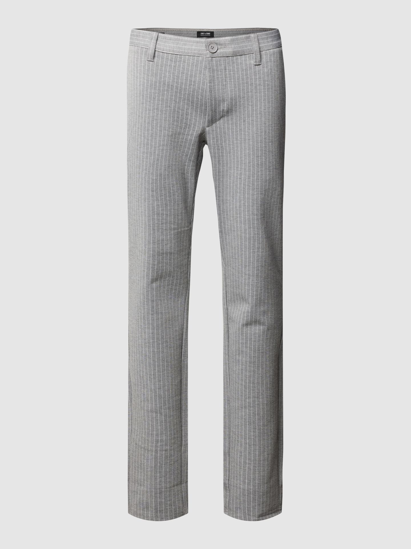 Spodnie materiałowe ze wzorem w paski model ‘MARK’