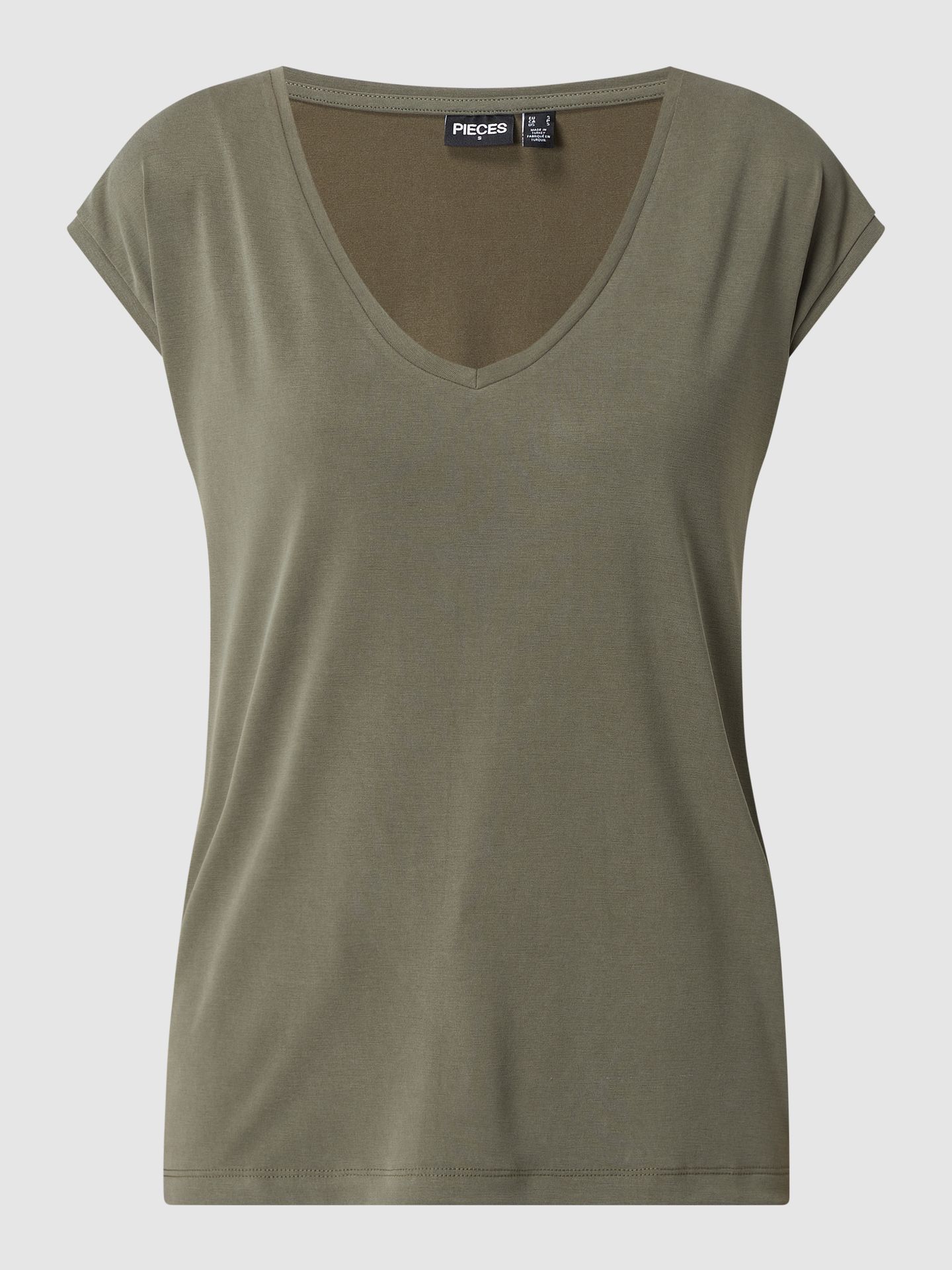 T-shirt z mieszanki modalu model ‘Kamala’