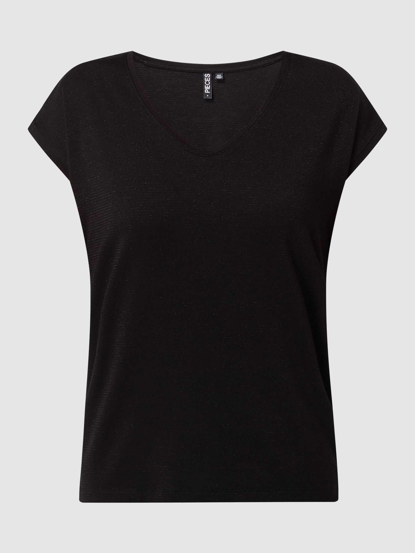 T-shirt z efektowną przędzą model ‘Billo’