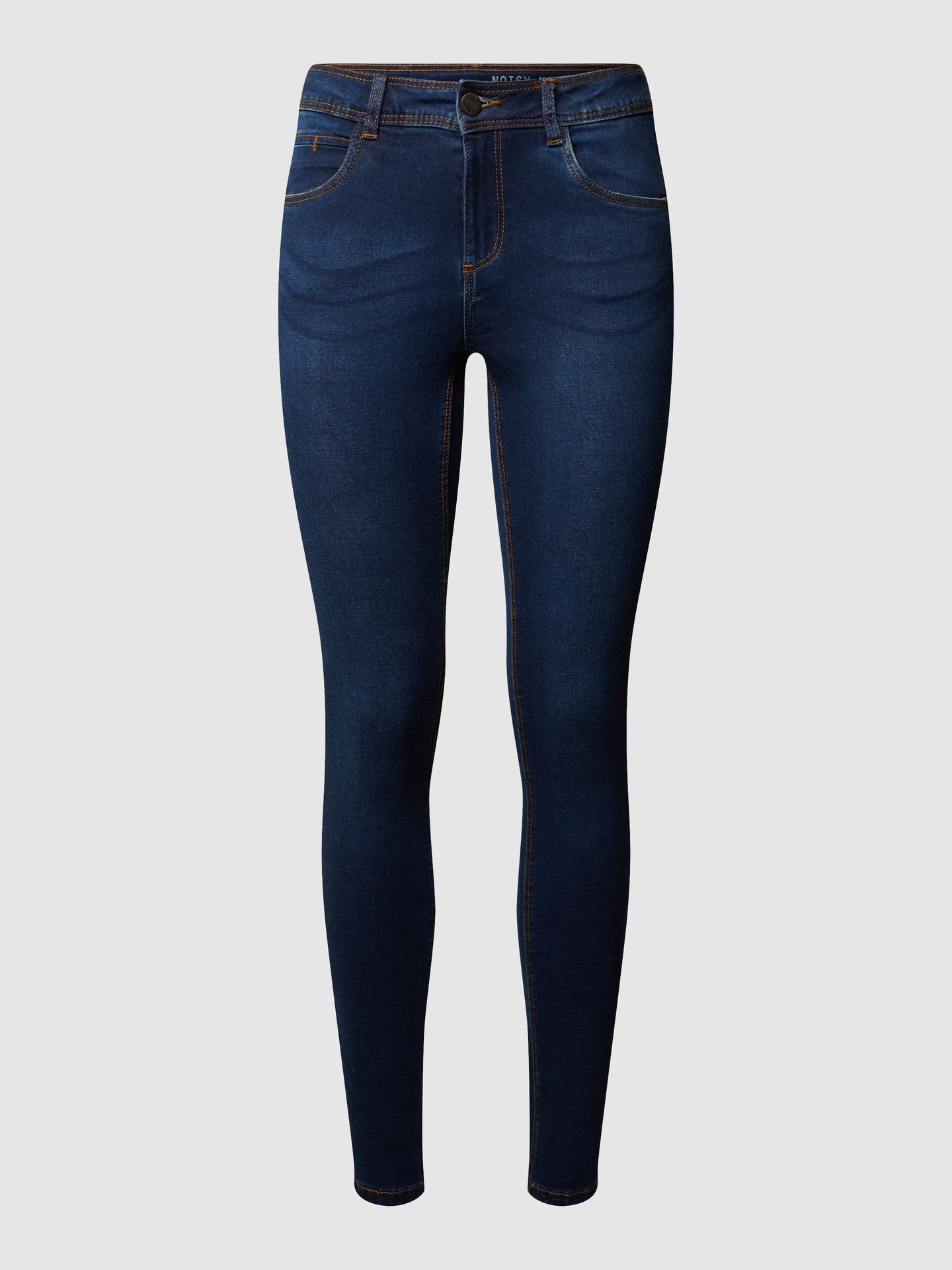 Jeansy o kroju Skinny Fit z dodatkiem streczu