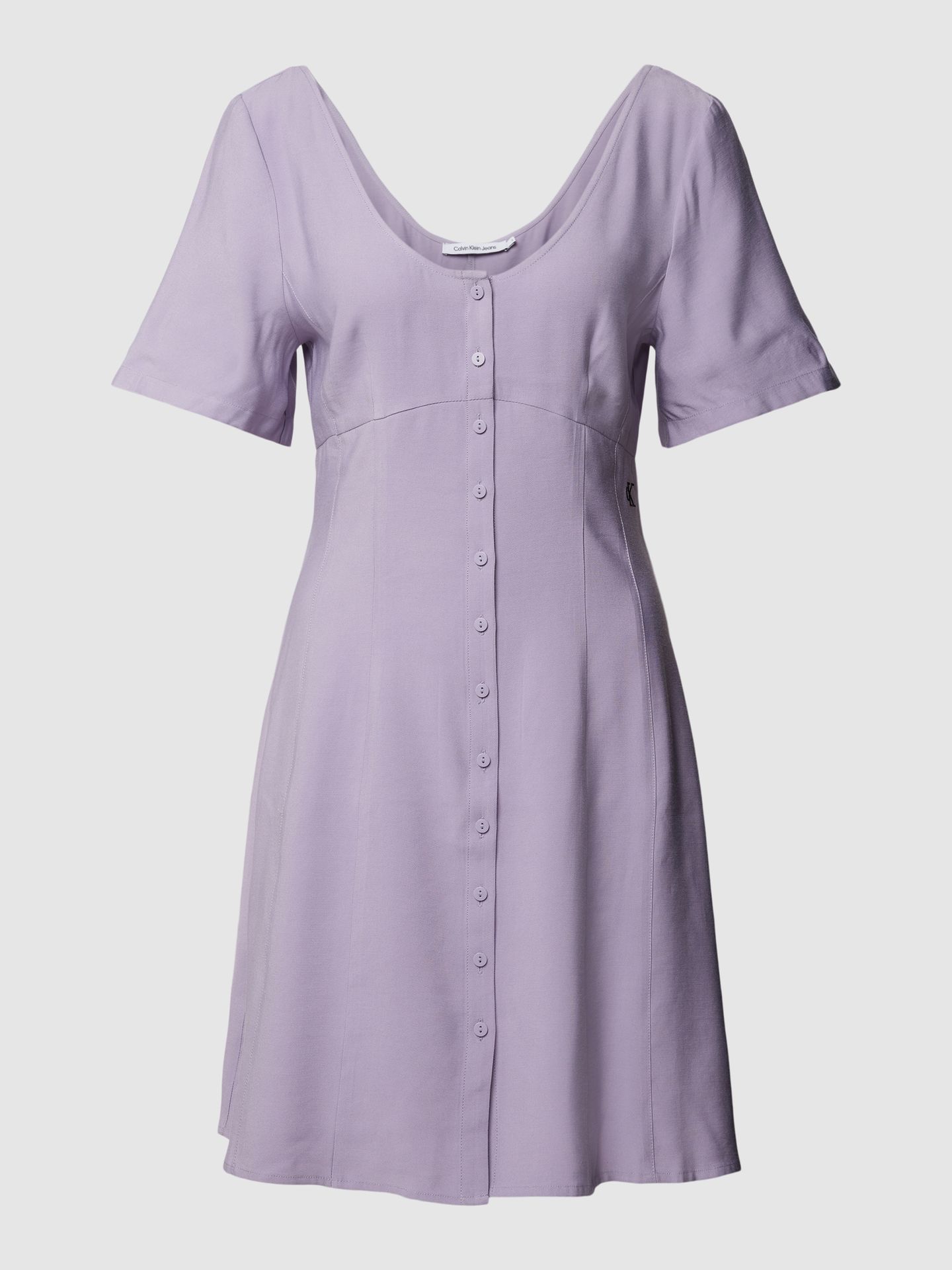 Sukienka mini z wyhaftowanym logo