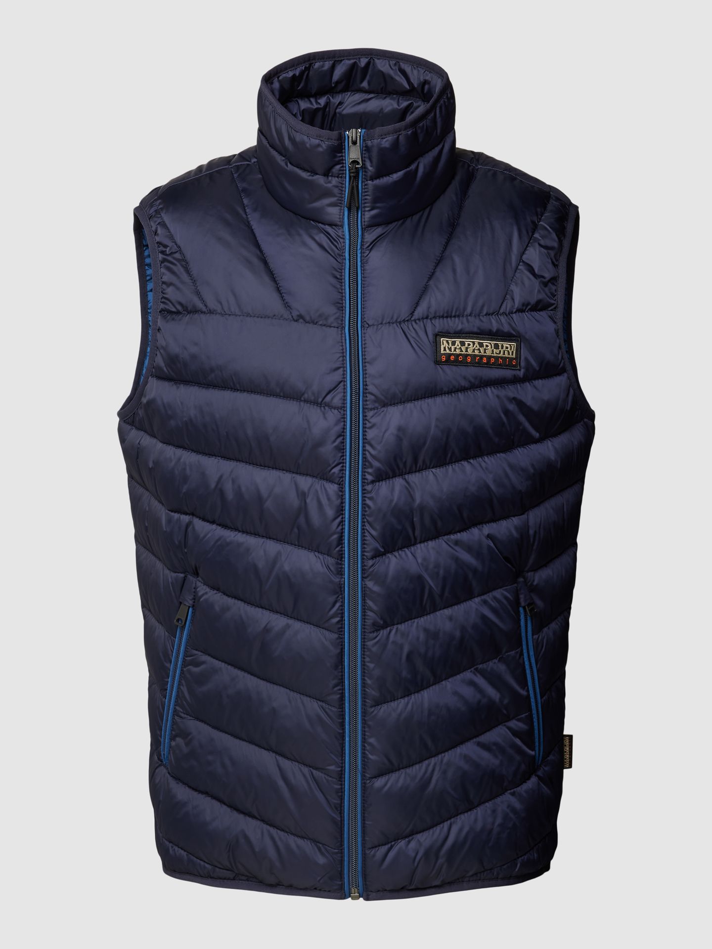 Kamizelka pikowana o kroju regular fit ze stójką model ‘AERONS’