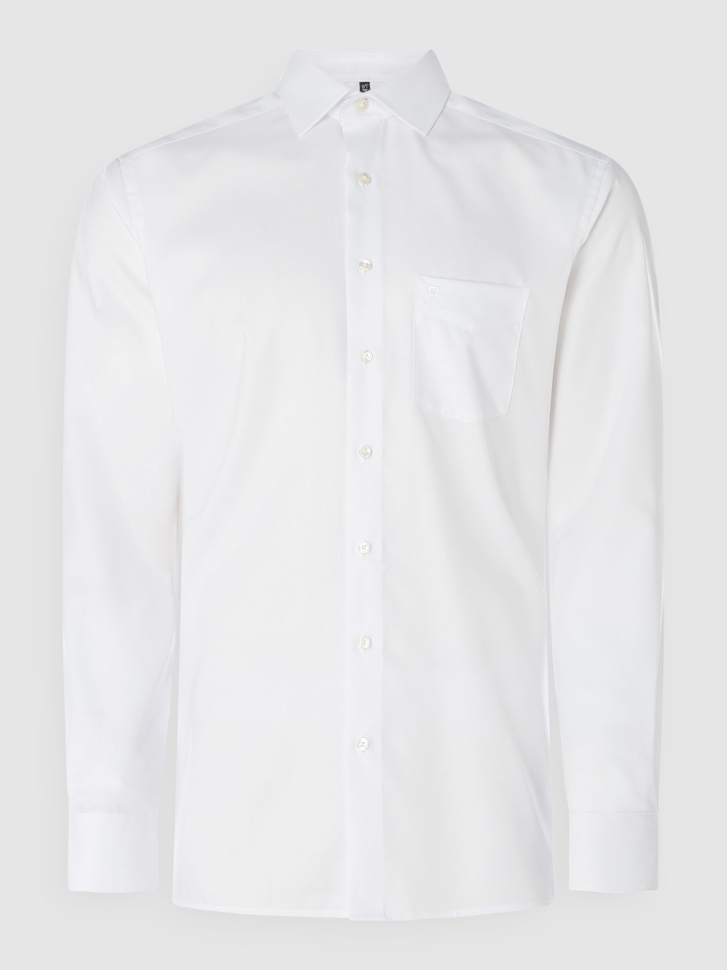 Koszula biznesowa o kroju regular fit z diagonalu z bardzo długim rękawem