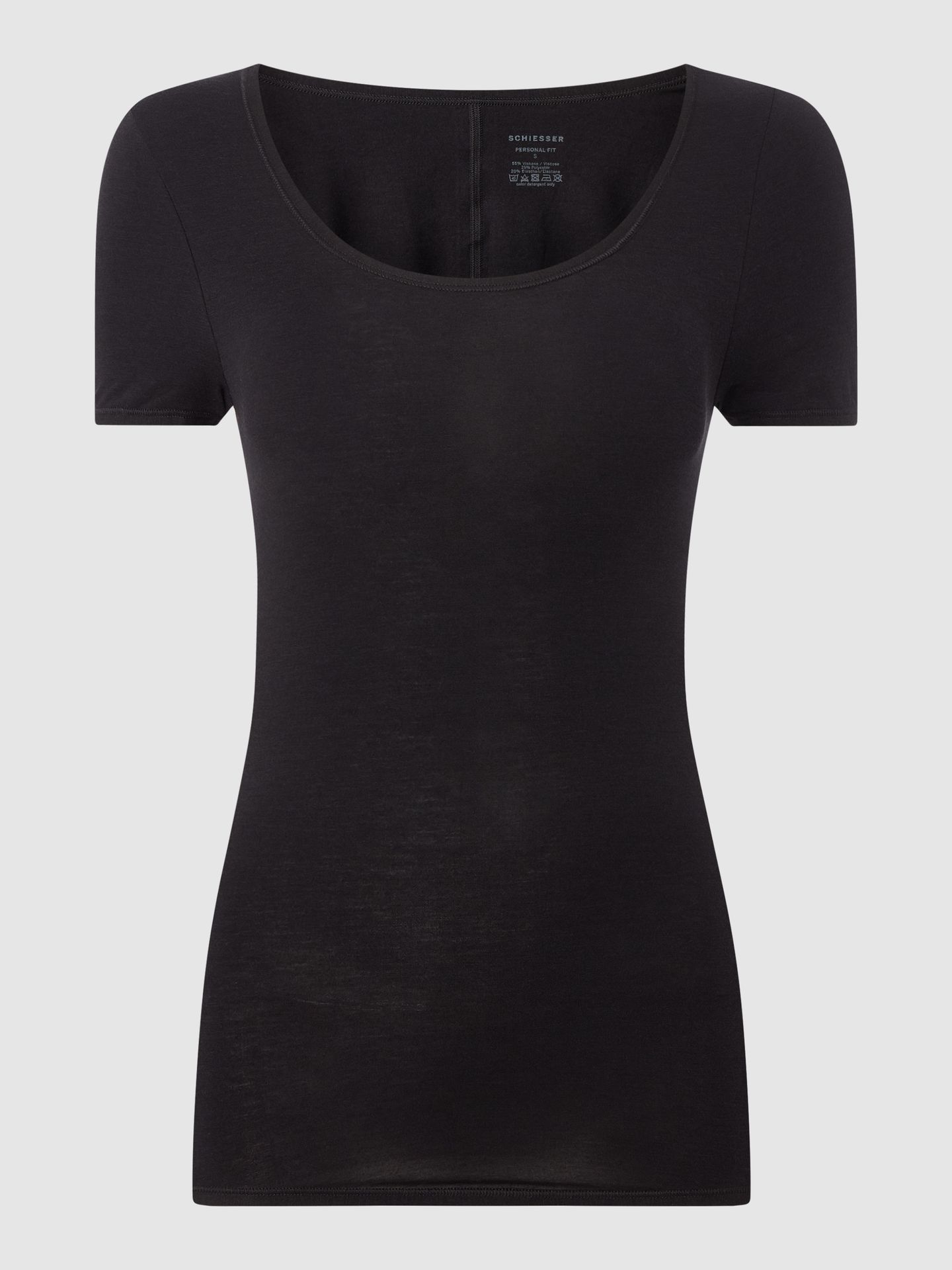 T-shirt o kroju personal fit z mieszanki bawełny i elastanu