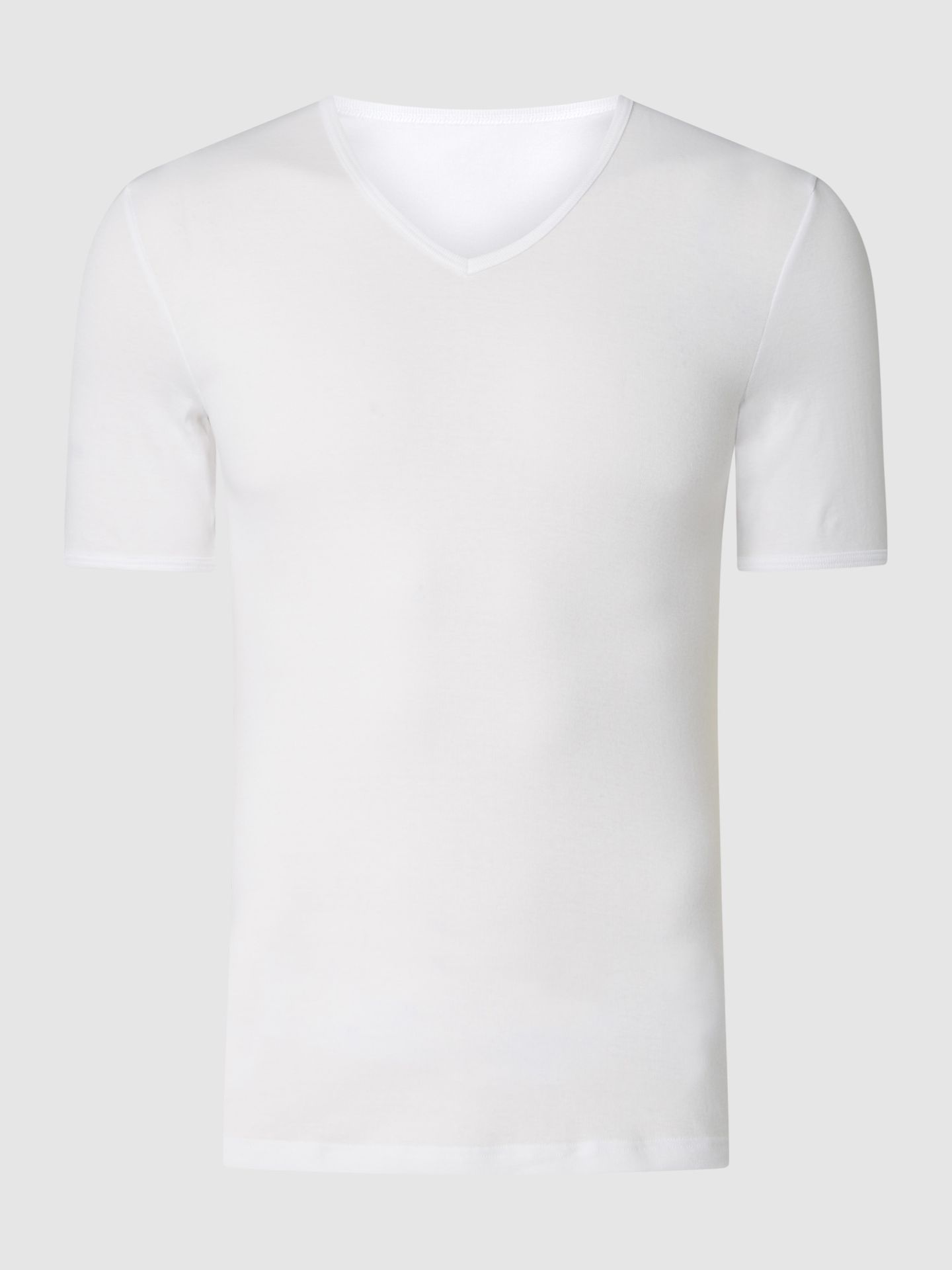 T-shirt z dekoltem w serek