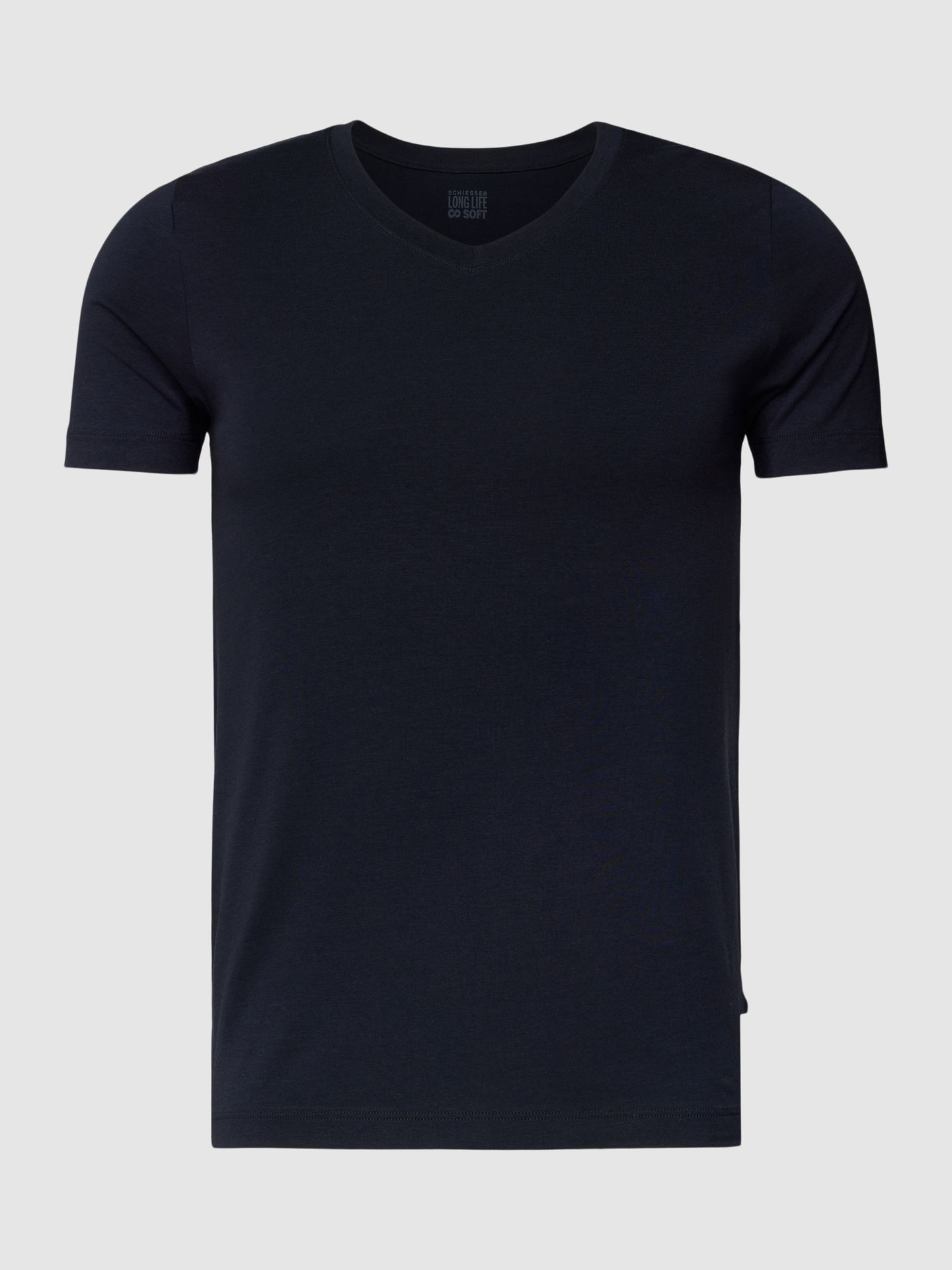 T-shirt z dekoltem w serek