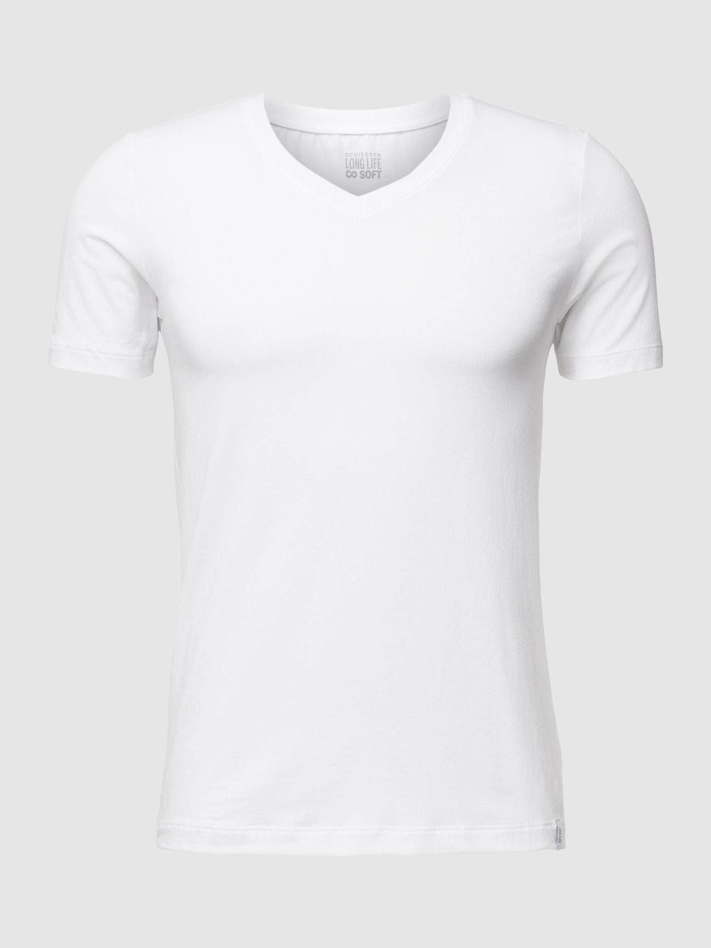 T-shirt z dekoltem w serek