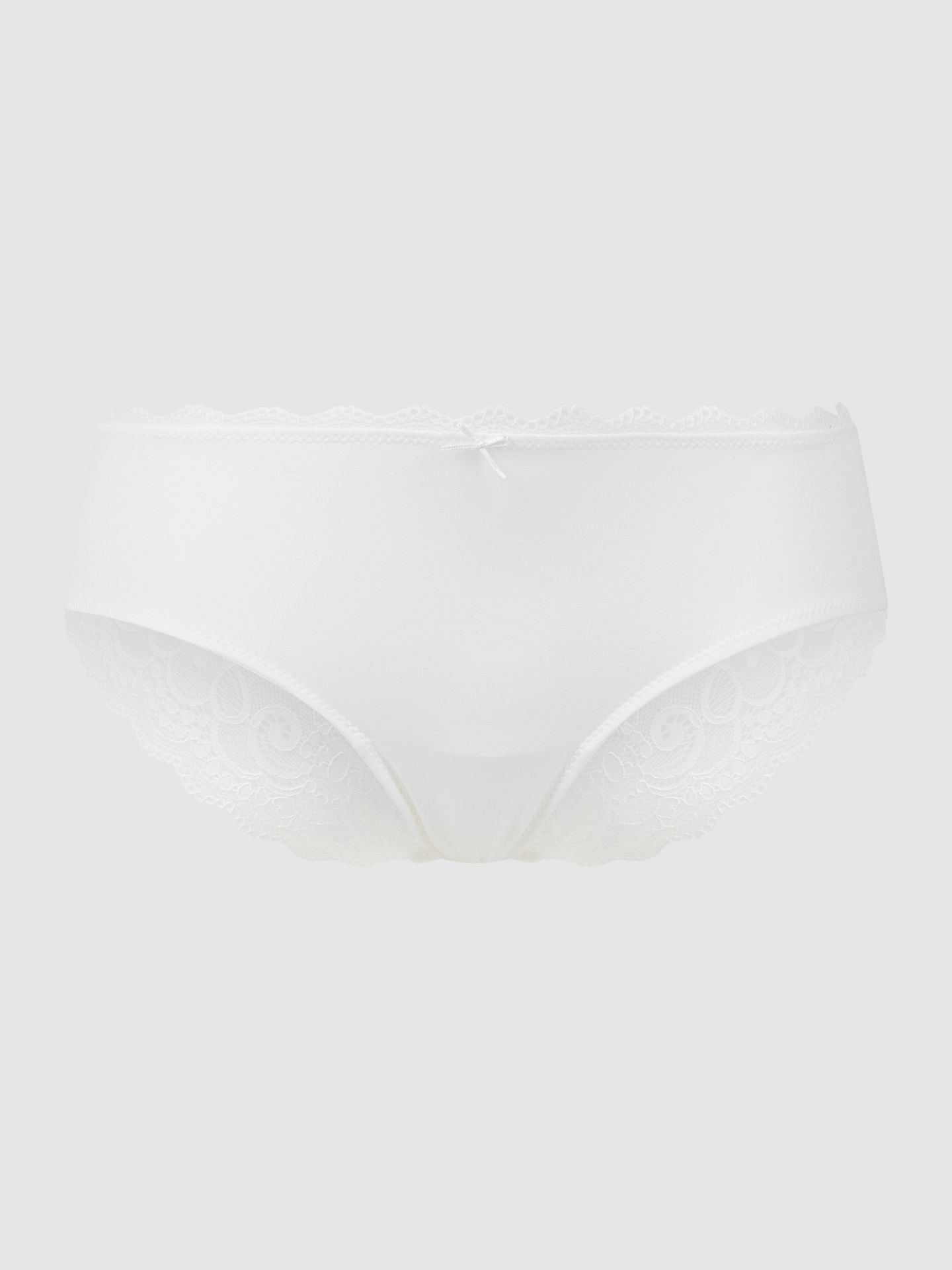 Figi hipster ze wstawką z koronki