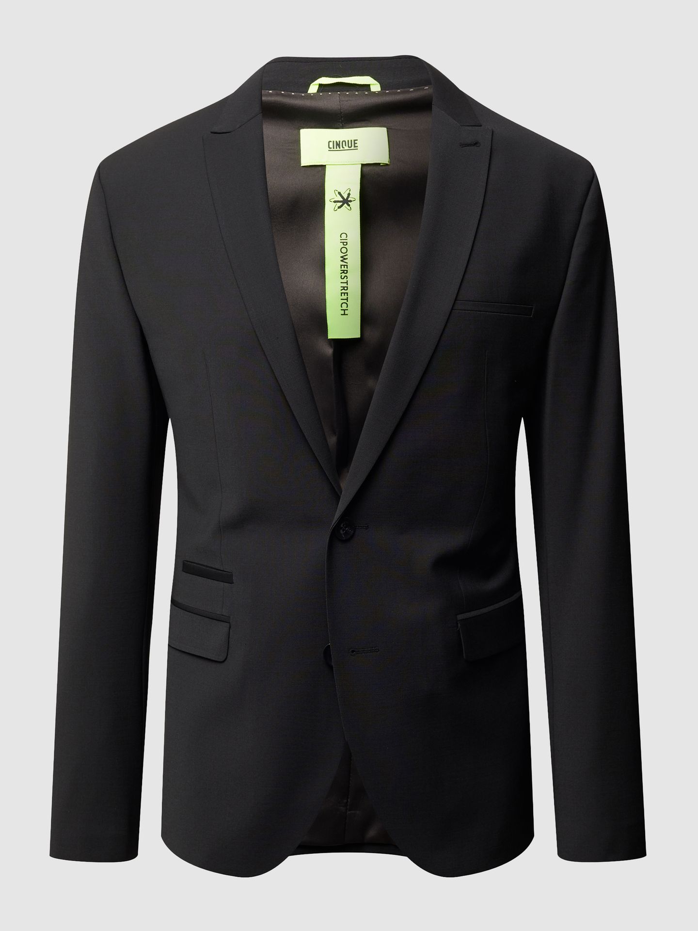 Marynarka zapinana na 2 guziki o kroju slim fit z dodatkiem streczu model ‘CiCastello’ ‘CIPOWERSTRETCH’