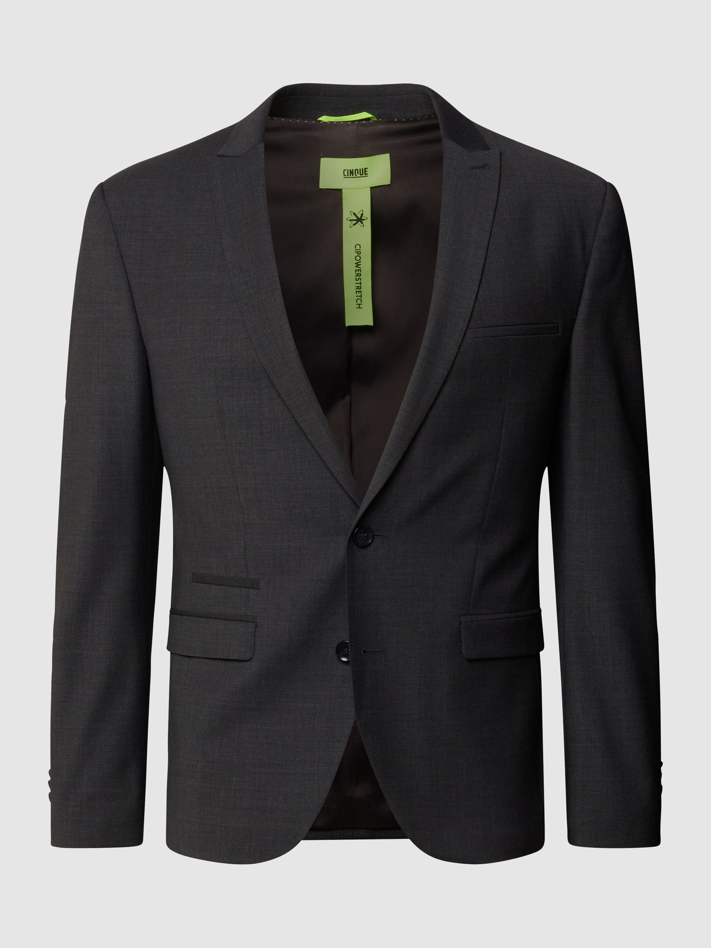 Marynarka zapinana na 2 guziki o kroju slim fit z dodatkiem streczu model ‘CiCastello’ ‘CIPOWERSTRETCH’