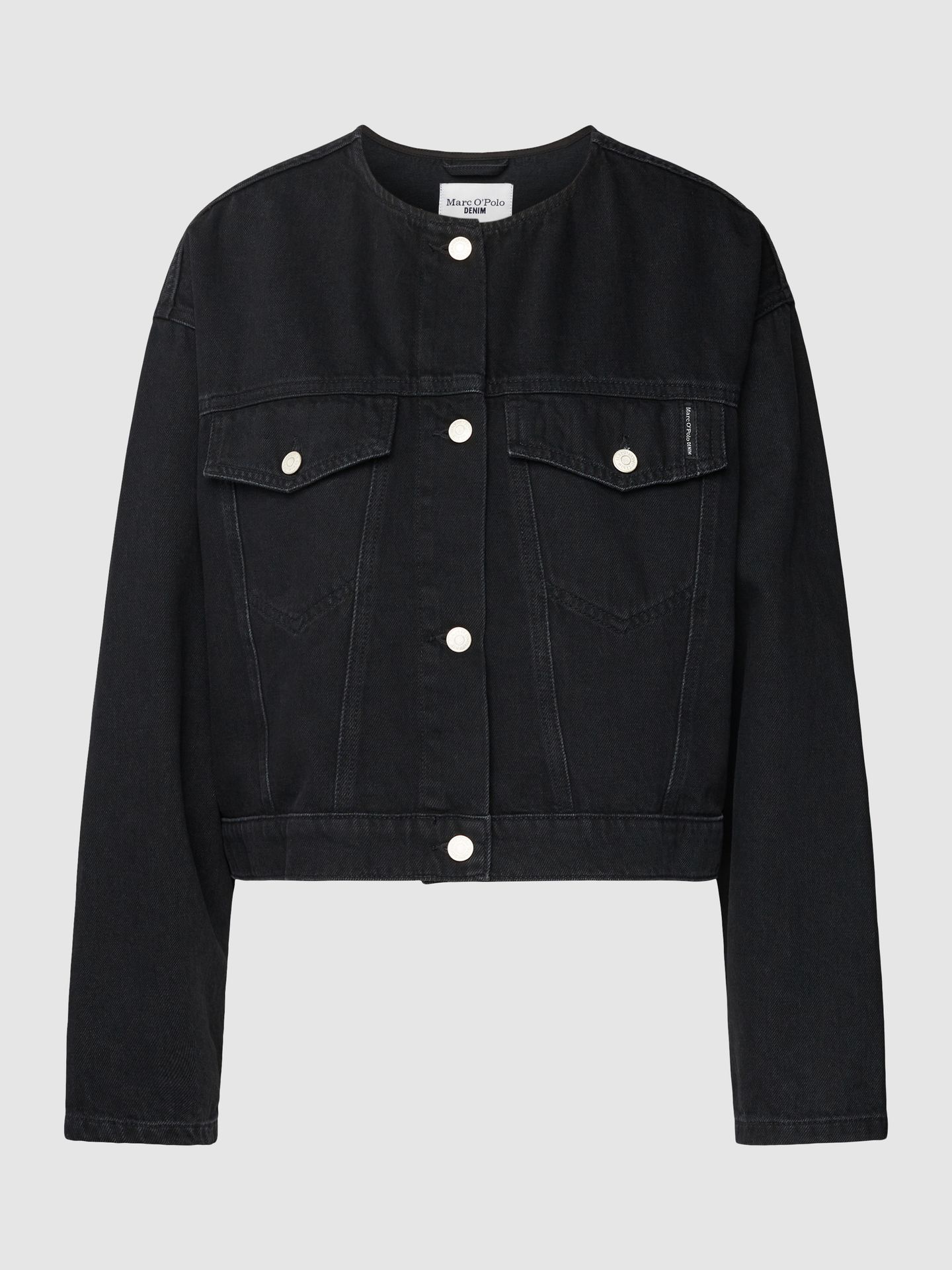 Kurtka jeansowa z kieszeniami na piersi