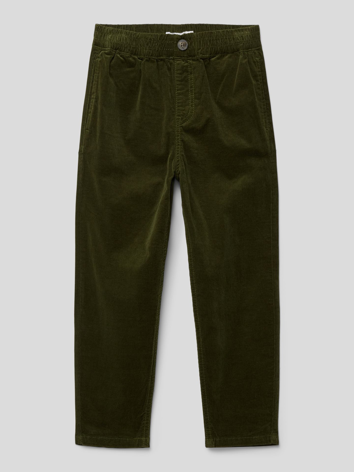 Spodnie materiałowe z drobnego sztruksu z elastycznym pasem model ‘BEN’
