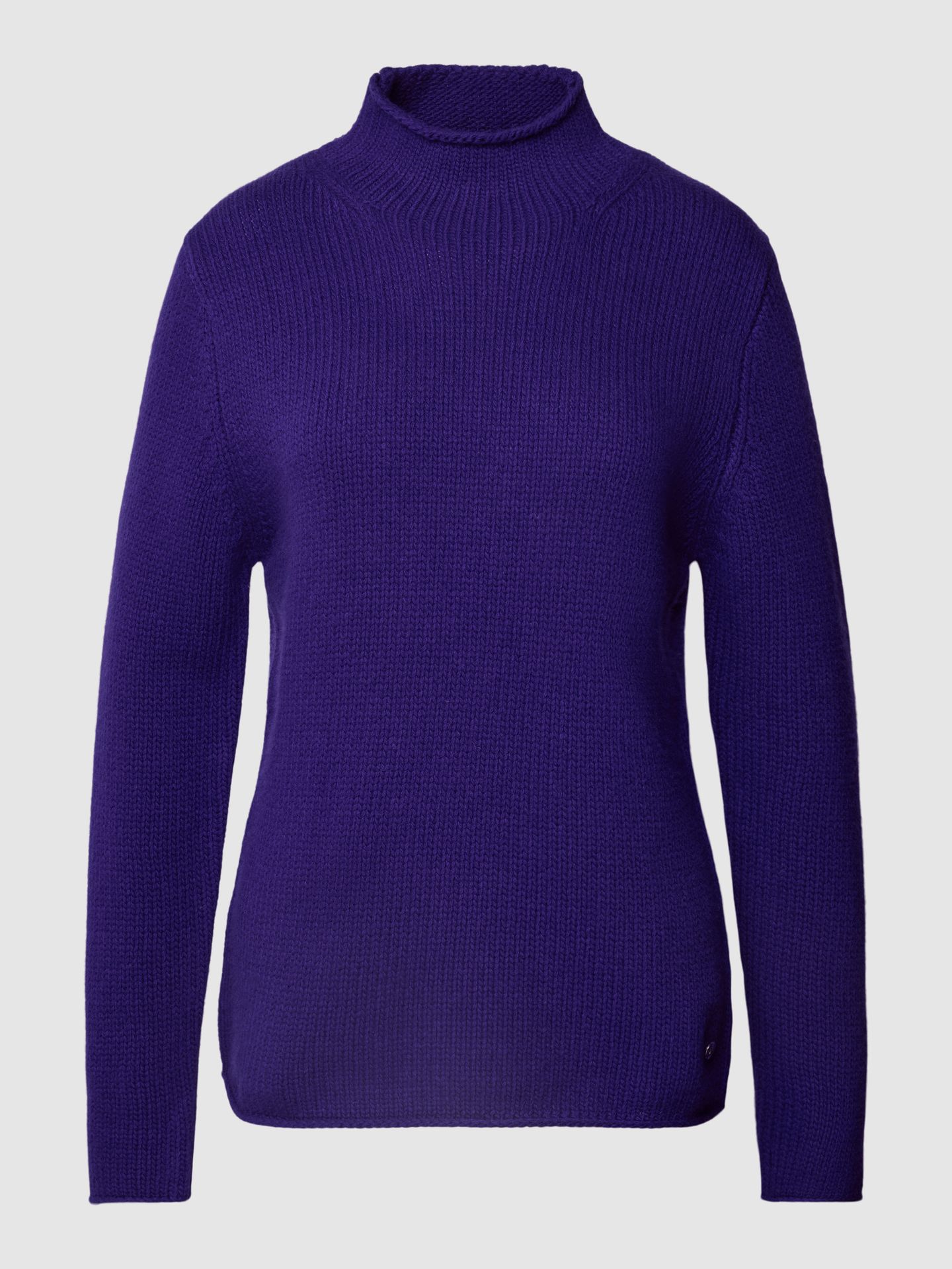 Sweter z dzianiny ze stójką model ‘Basic’