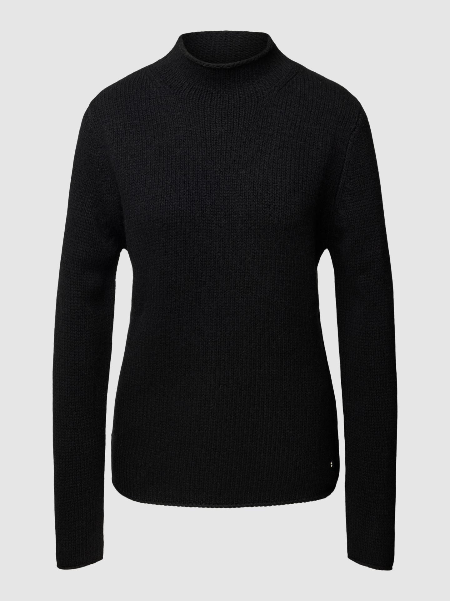 Sweter z dzianiny ze stójką model ‘Basic’